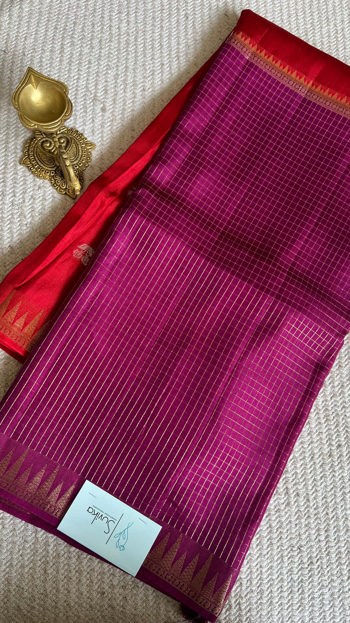 SUV5638-RED WITH MAGENTA