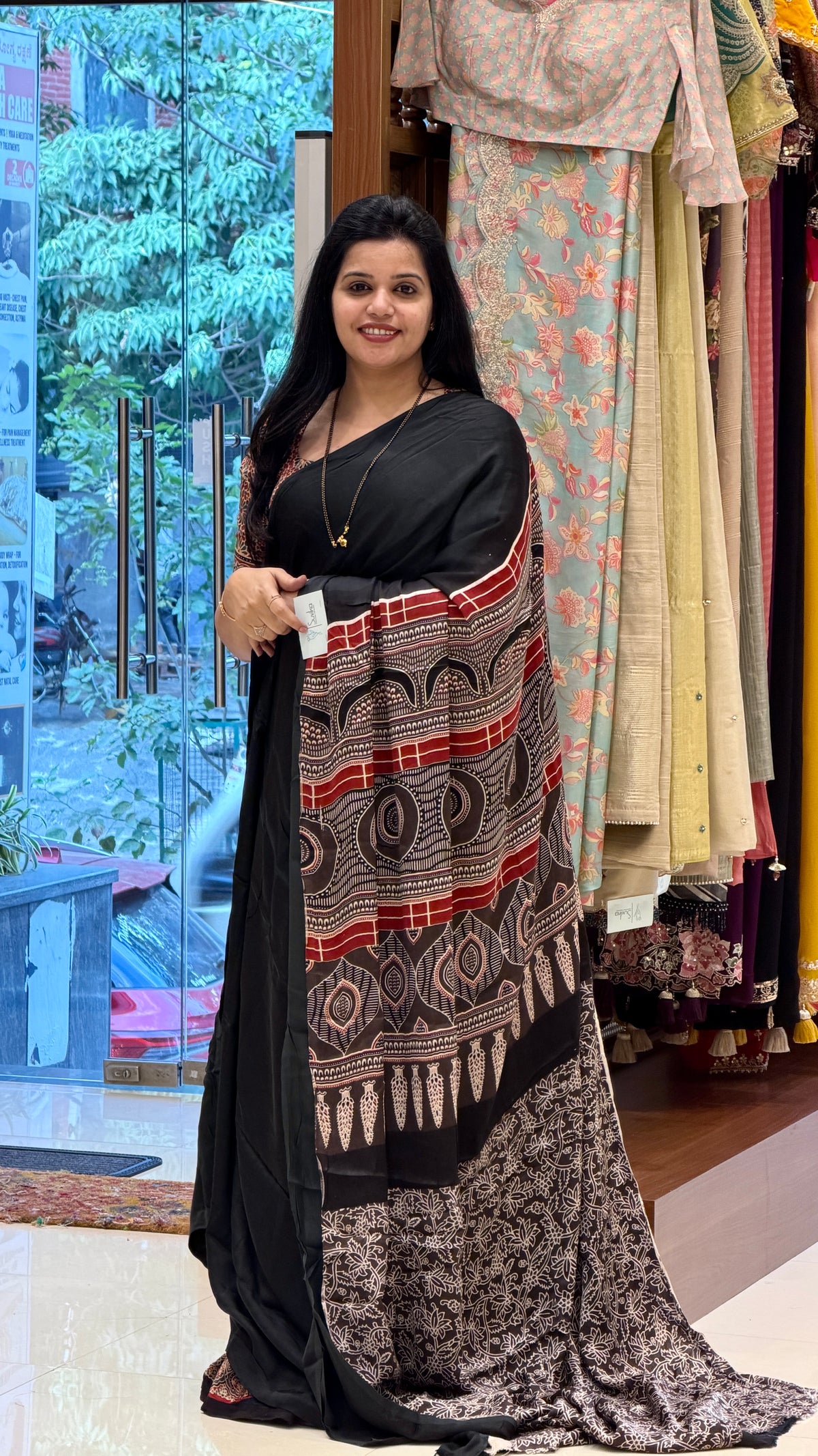 PURE MODAL SILK SUV4841-BLACK