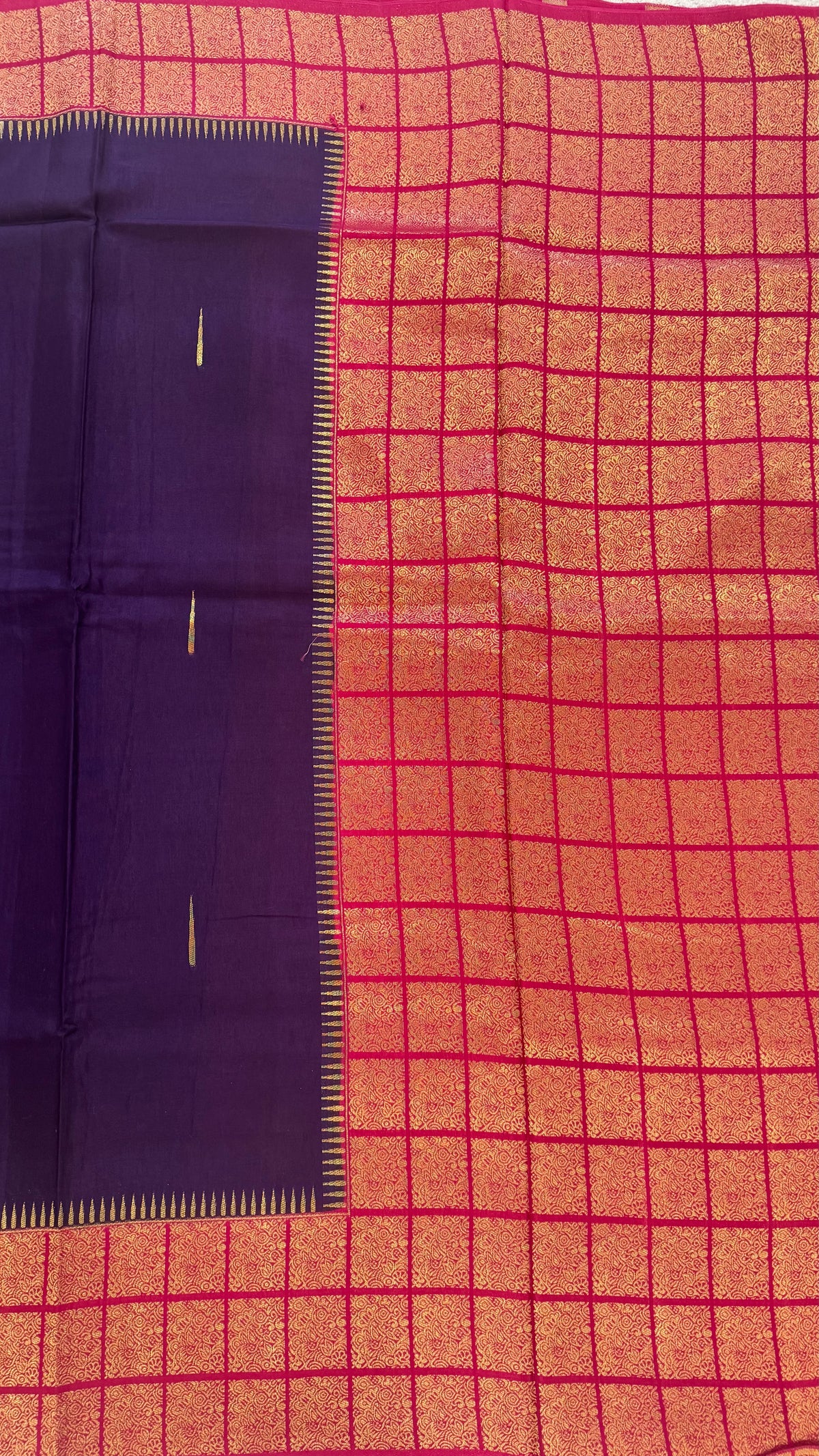 DOLA CREPE SILK SAREE SUV5872-PURPLE