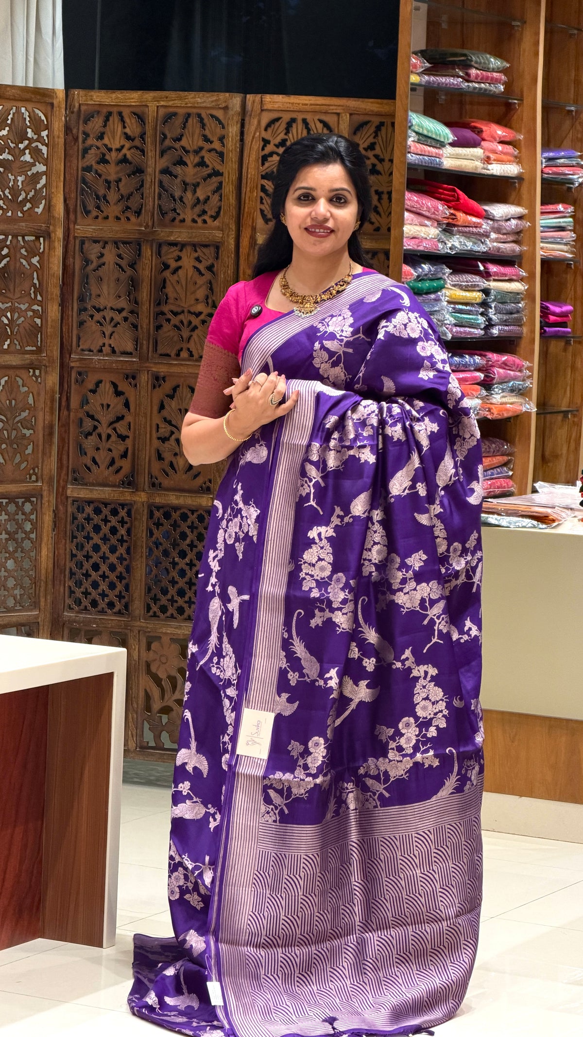 PURE BANARASI SOFT SILK PSGM462-PURPLE