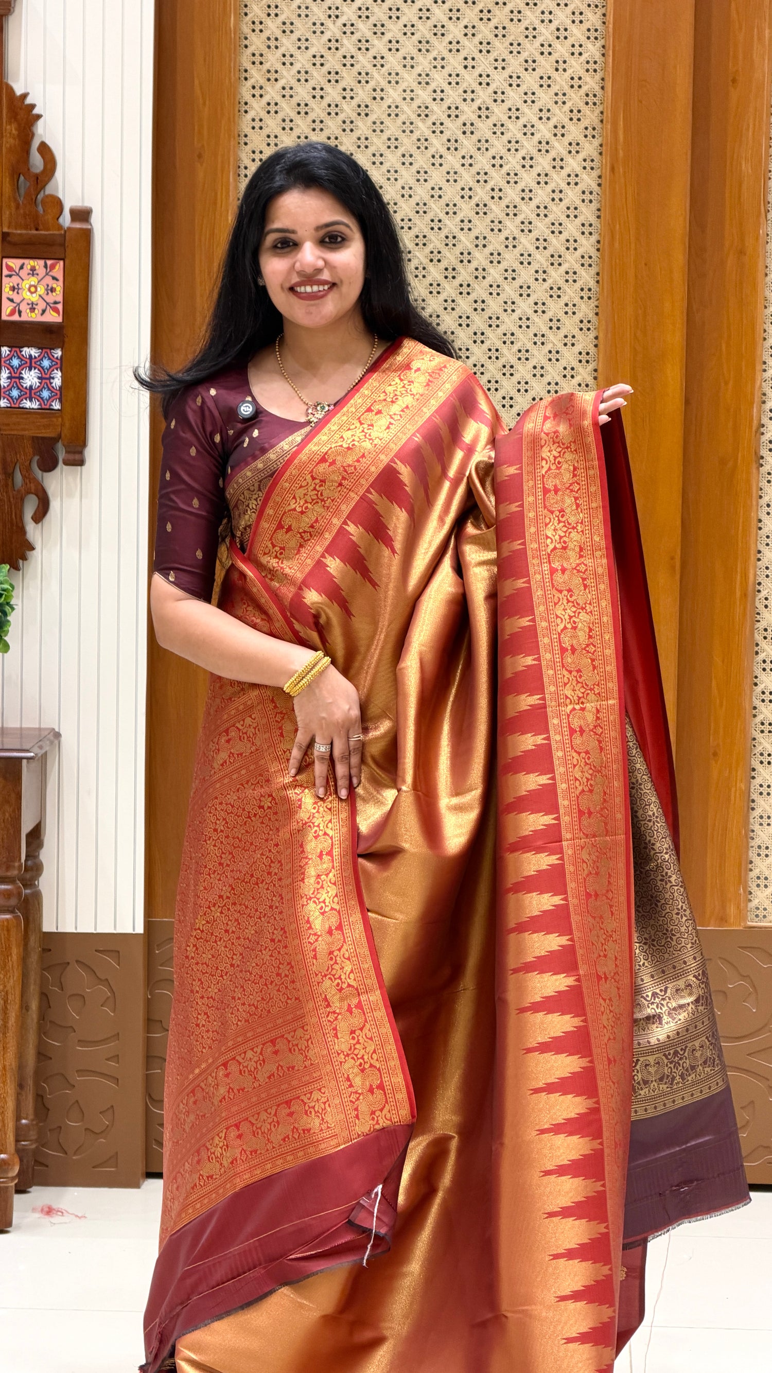 KANCHI TISSUE SOFT SILK SUV5620-RED