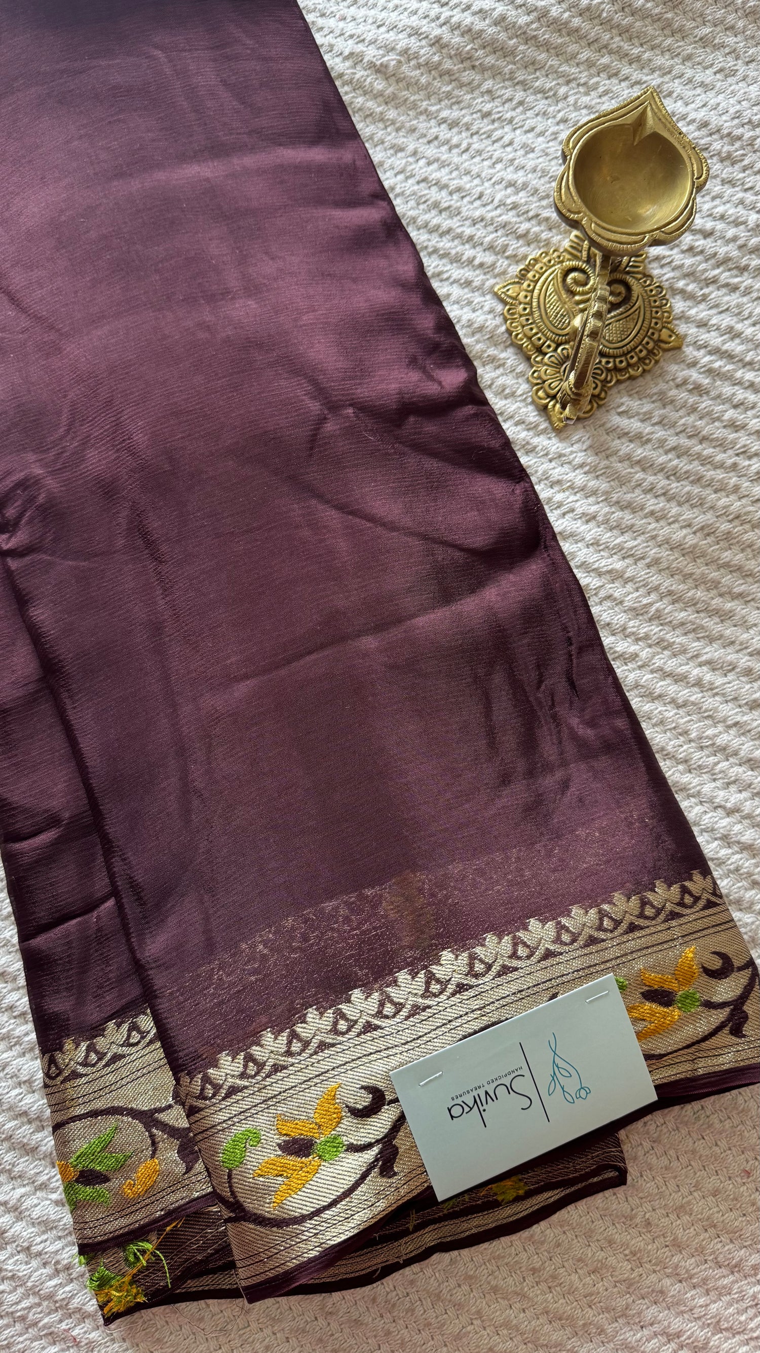 CREPE SILK SUV5777-COFFEEBROWN