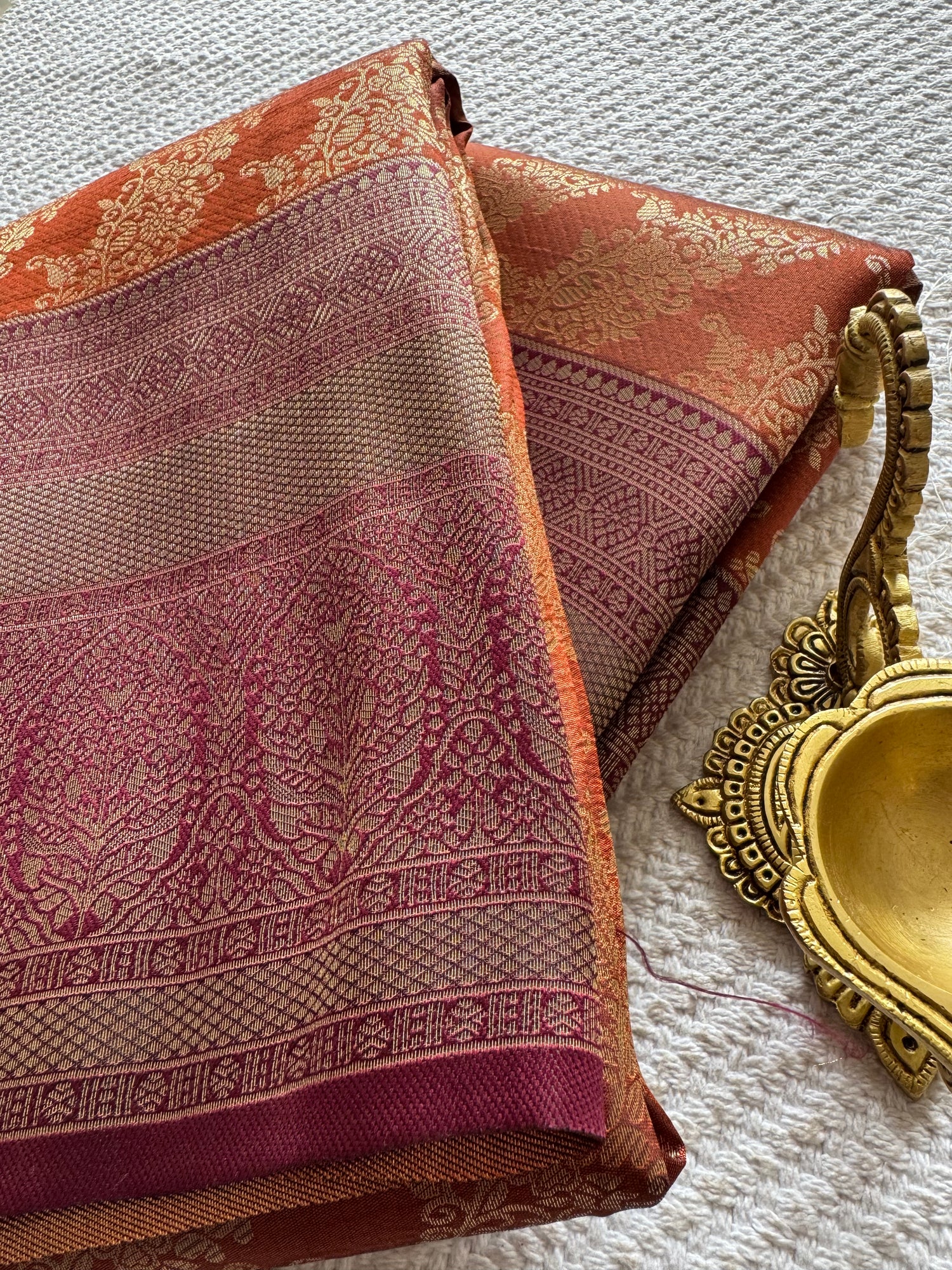 SUV4154-RUSTORANGE WITH COFFEEBROWN