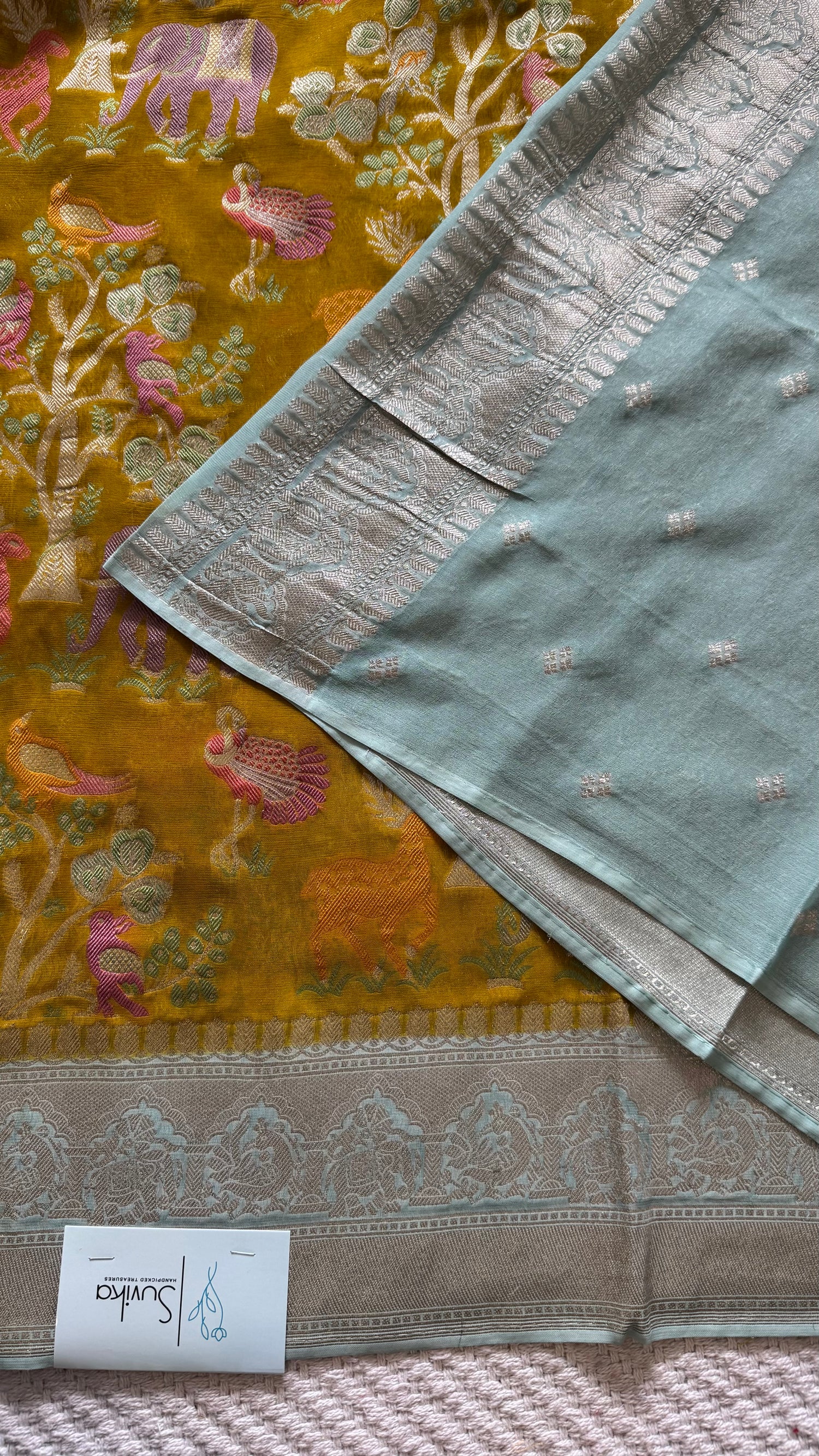 SUV5157-MUSTARD WITH BLUE