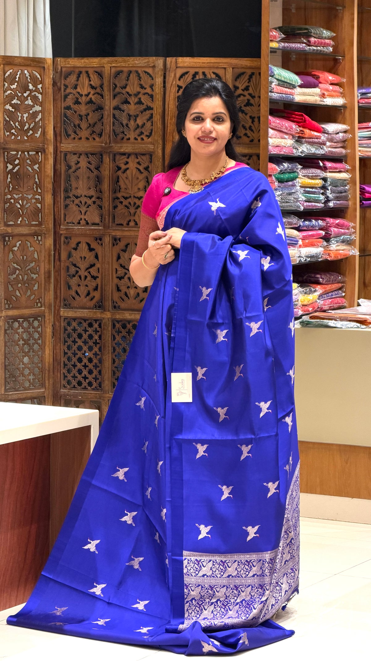 PURE BANARASI SOFT SILK PSGM427-ROYALBLUE