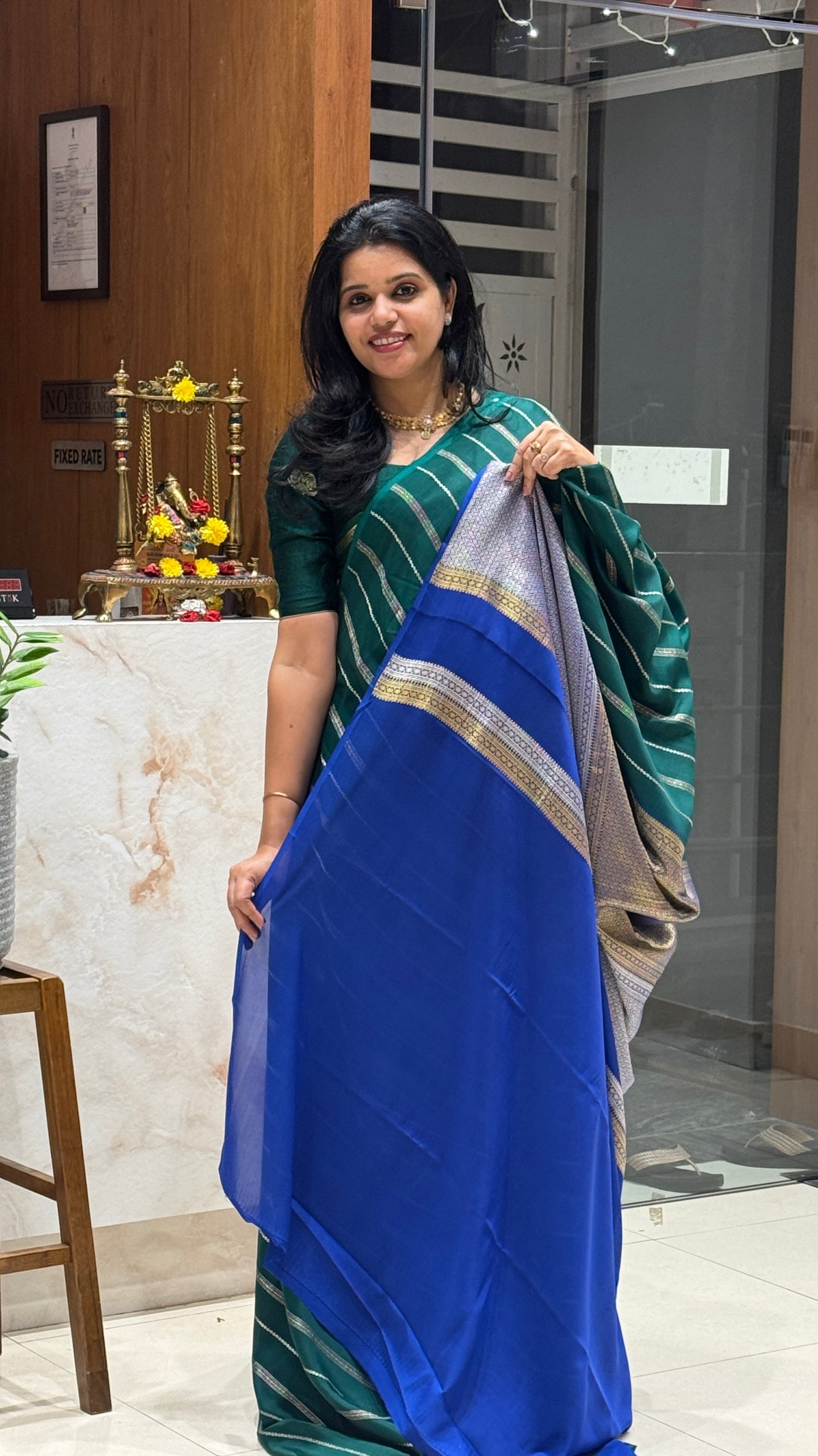 PSUV249-BOTTLEGREEN WITH BLUE