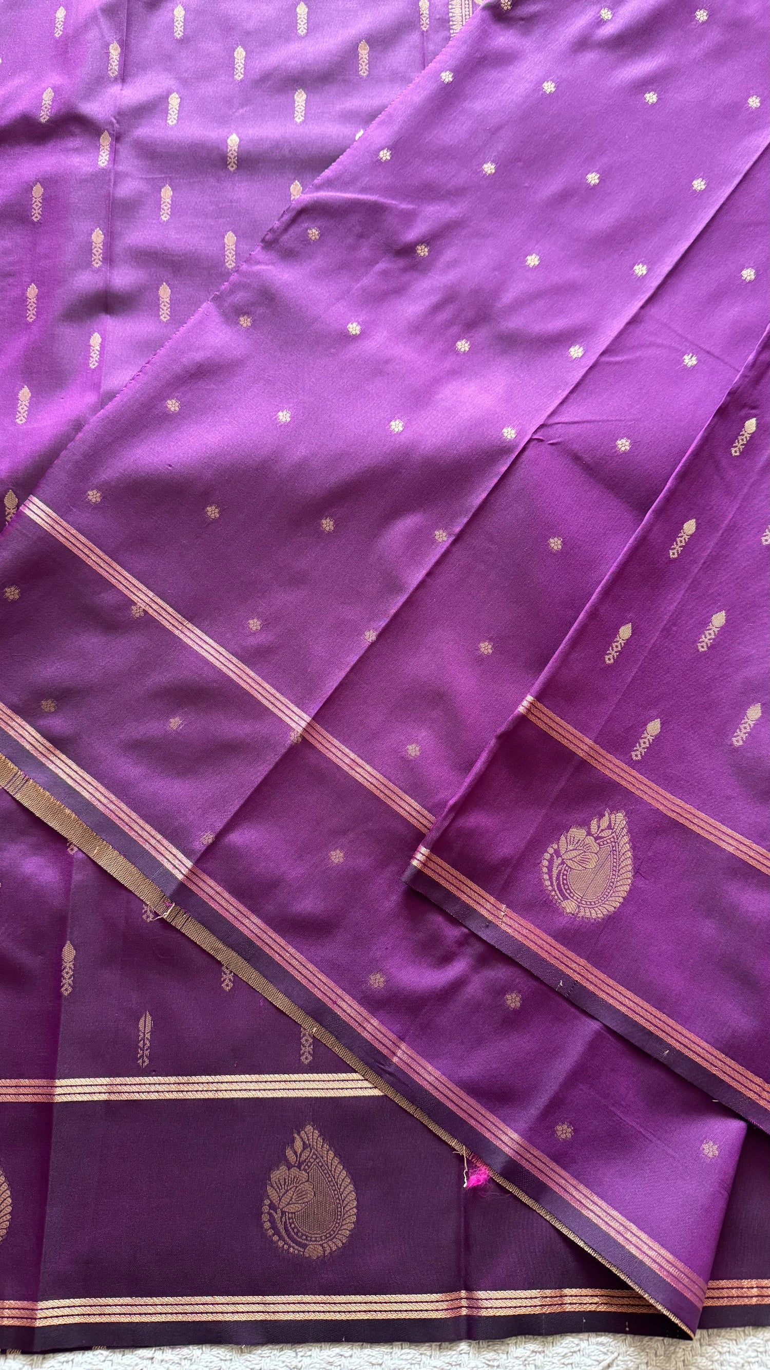 SEMI SILK SAREE SSUV5650-MAGENTA