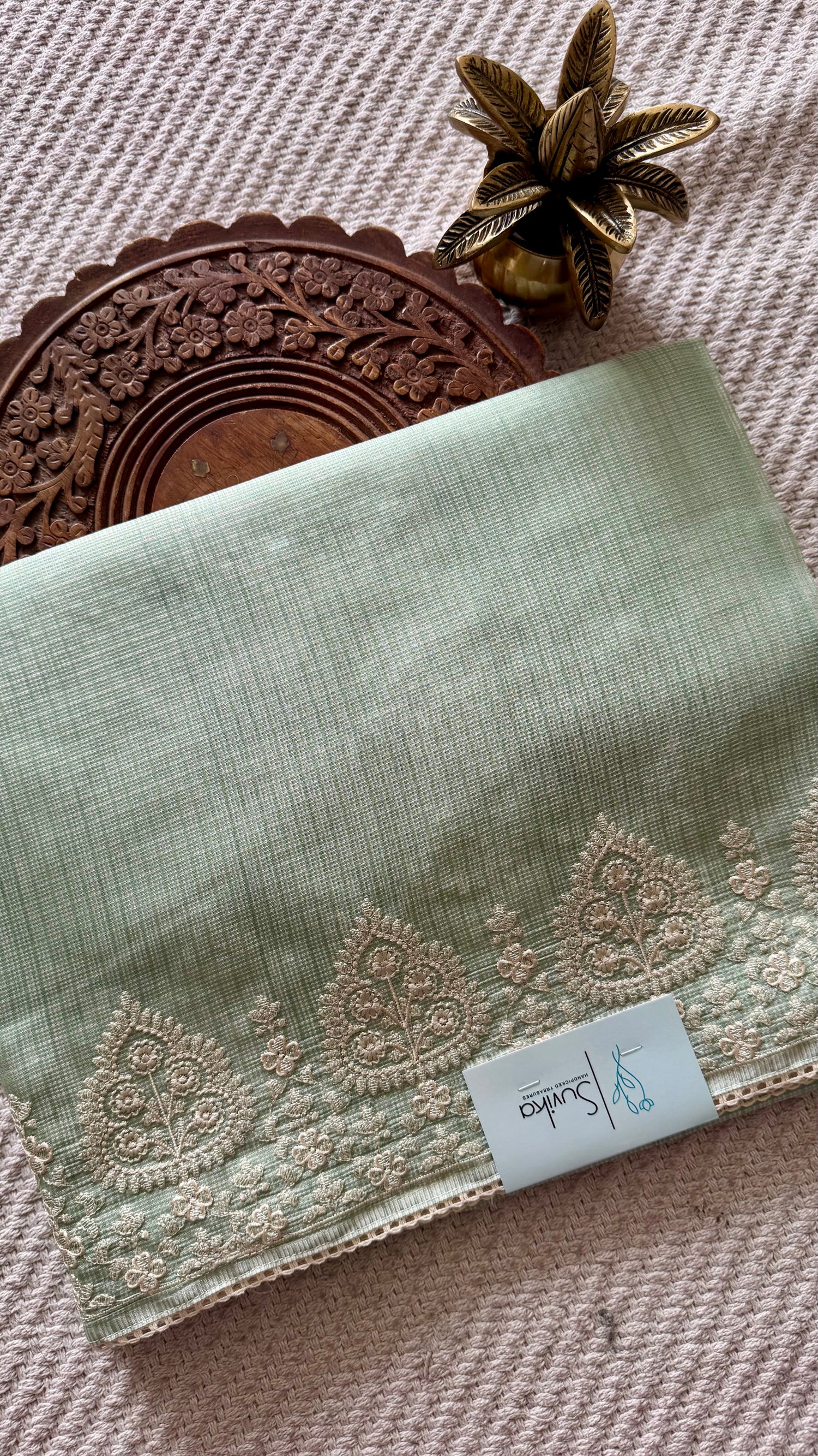 KOTA SILK SAREE SUV5591-SEAGREEN