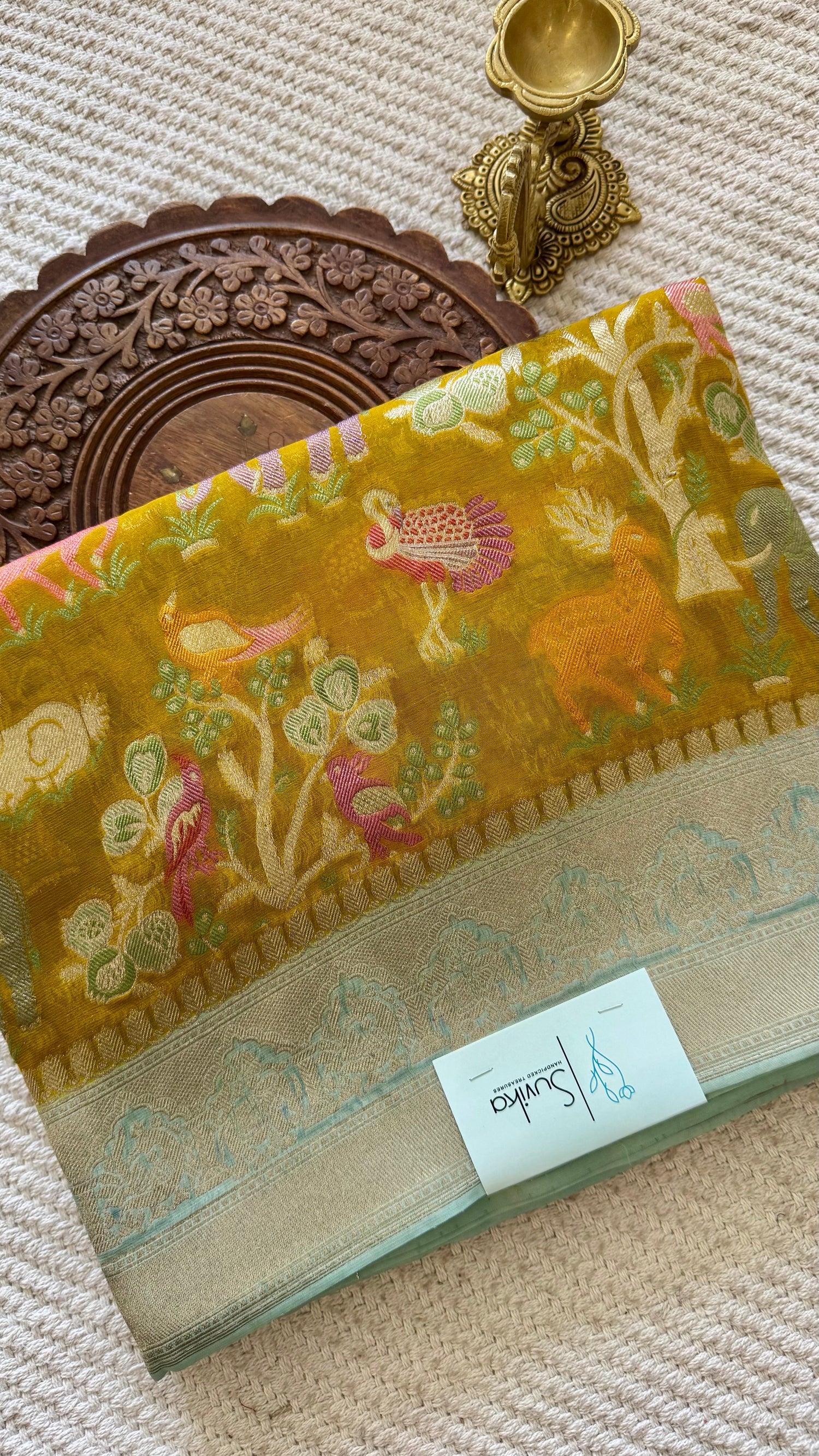 SUV5157-MUSTARD WITH BLUE