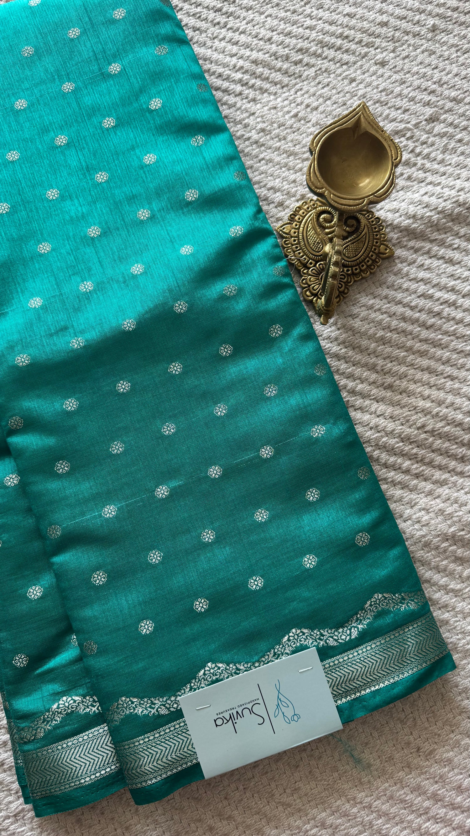 CRAPE SILK SUV5739-PEACOCKBLUE