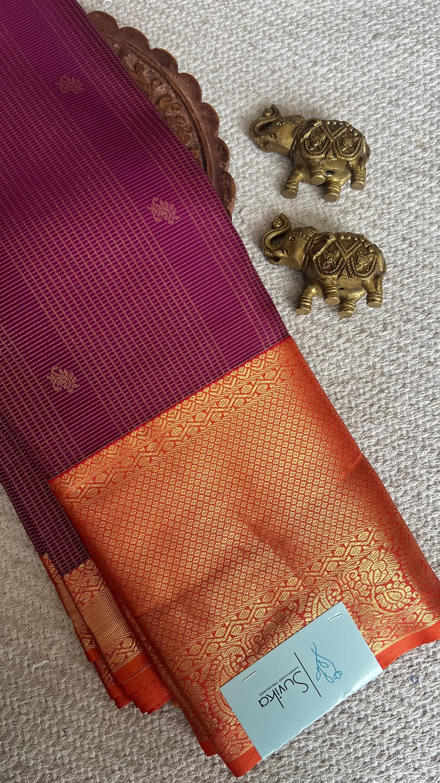 KANJIVARAM SILK SAREE SUV5611-MAGENTA