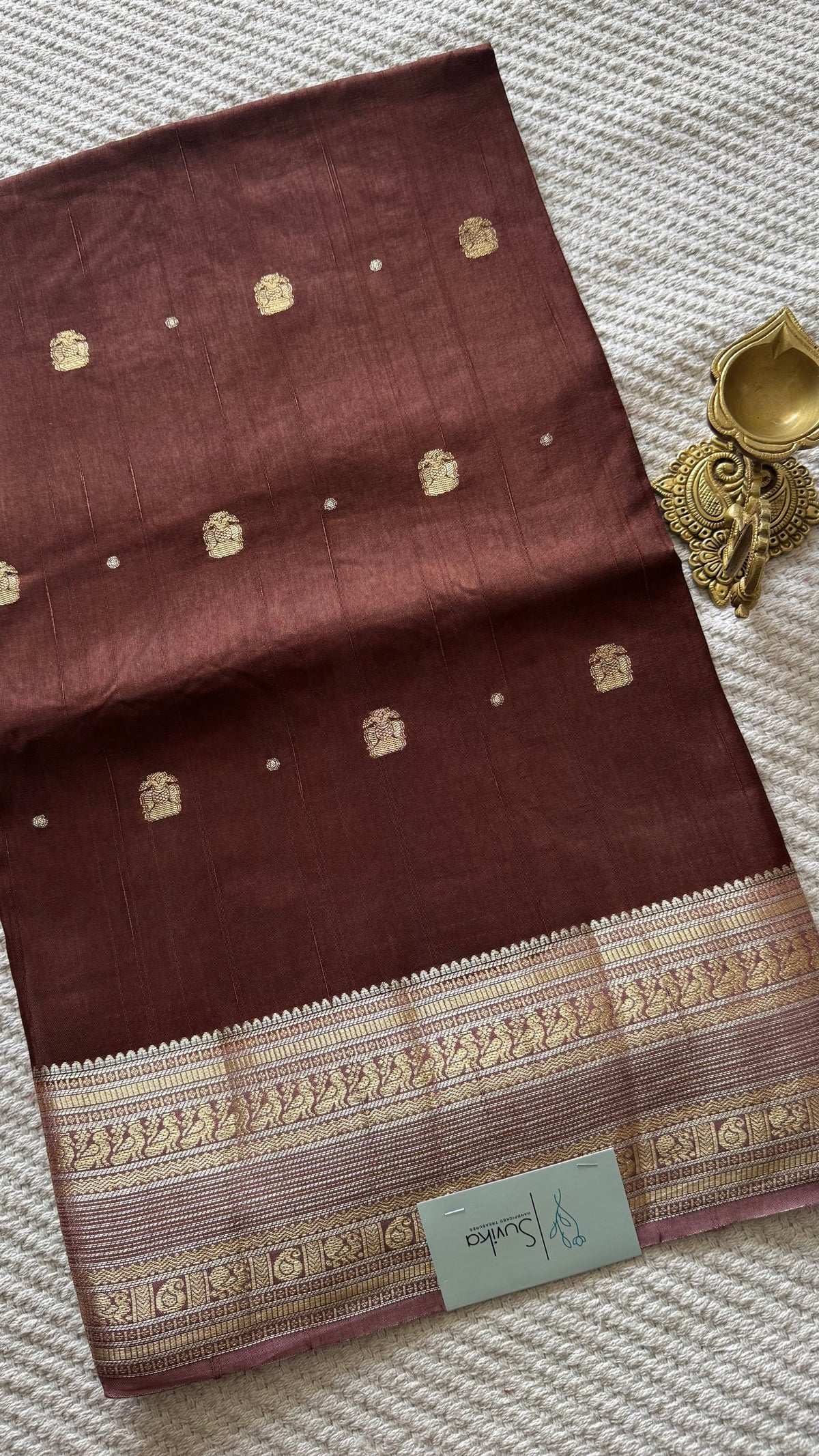 CREPE SILK SUV5653-COFFEEBROWN