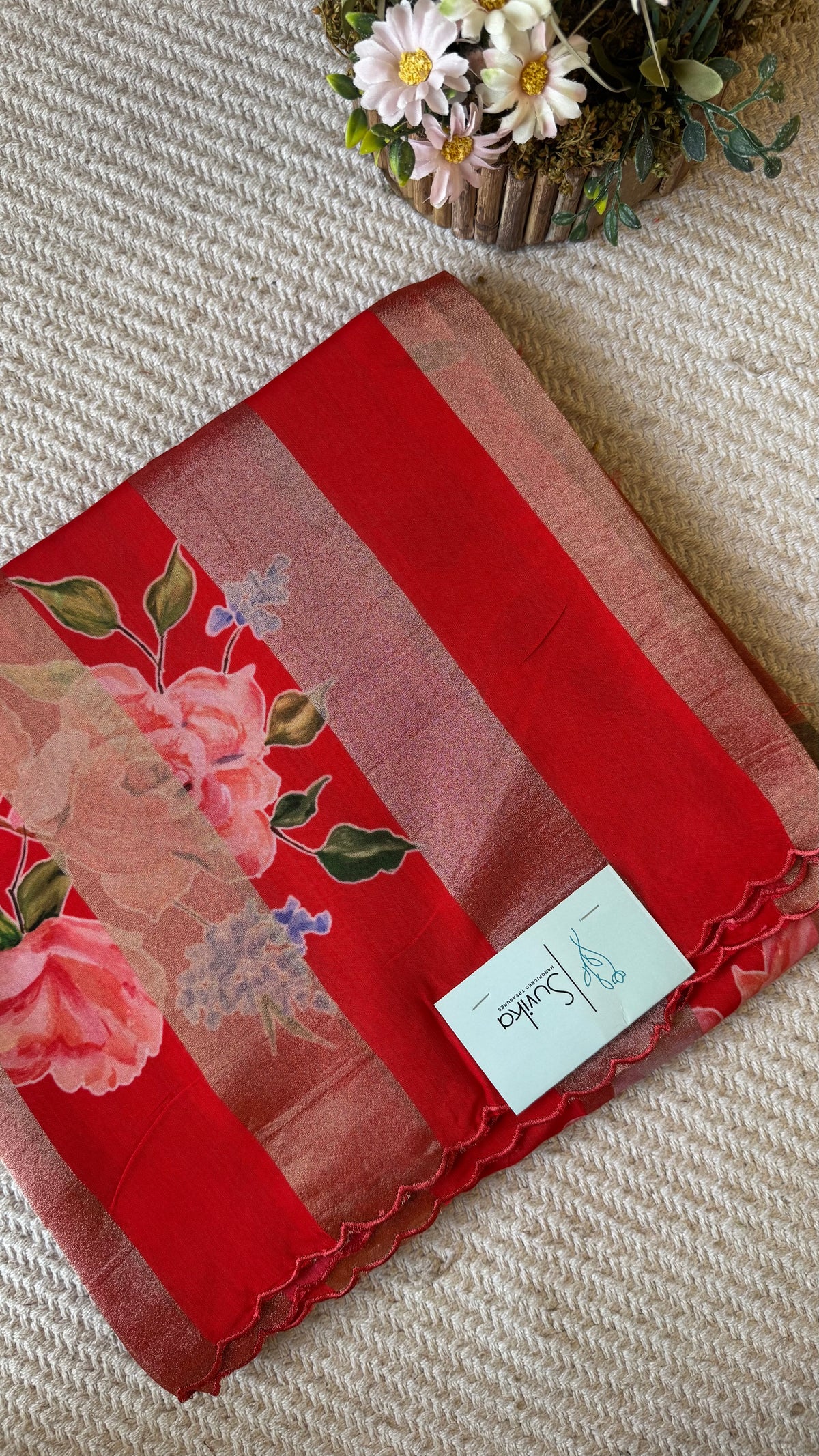 TISSUE CREPE SUV5743- RED