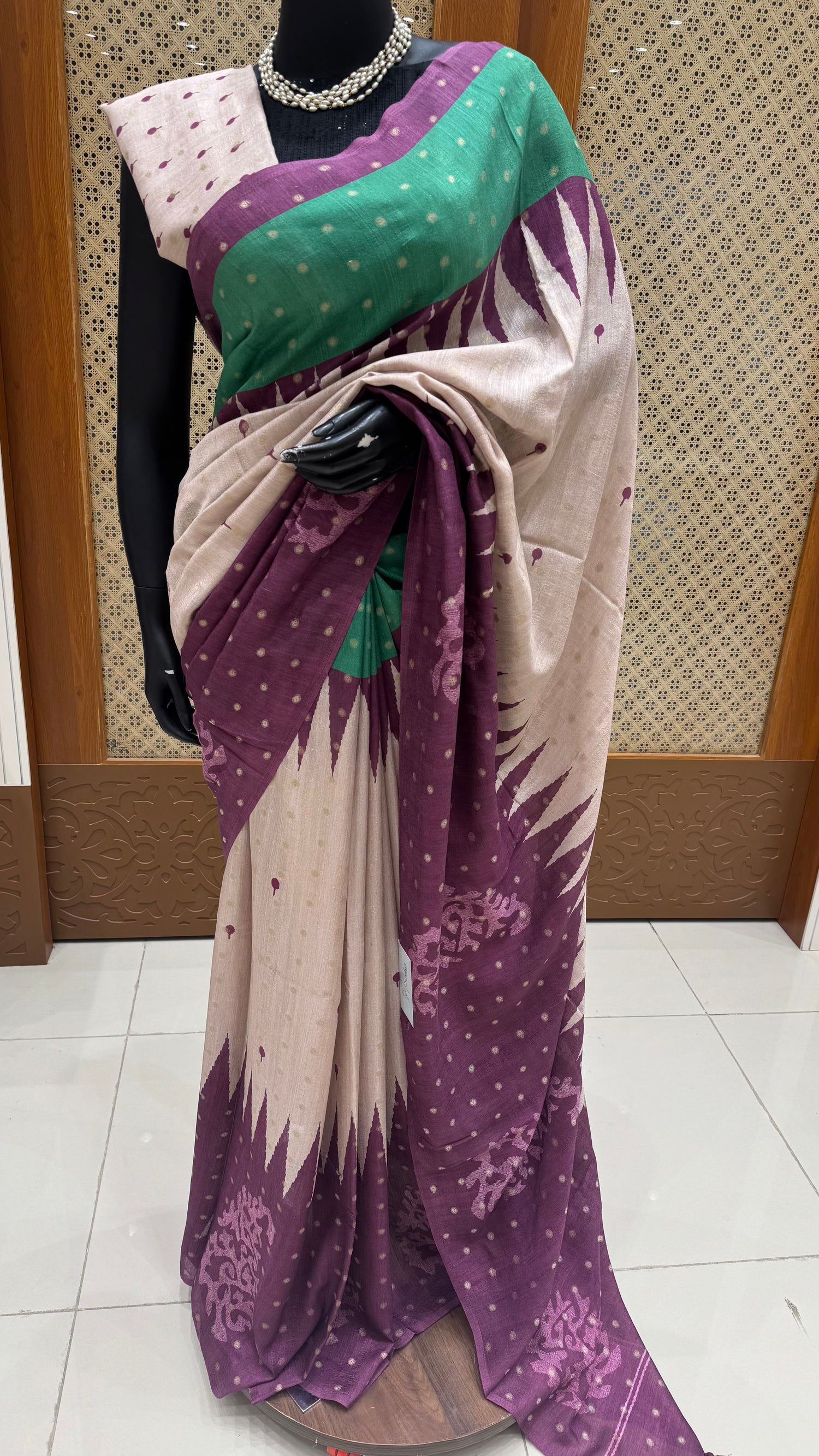 TUSSER COTTON SUV5567-MAGENTA