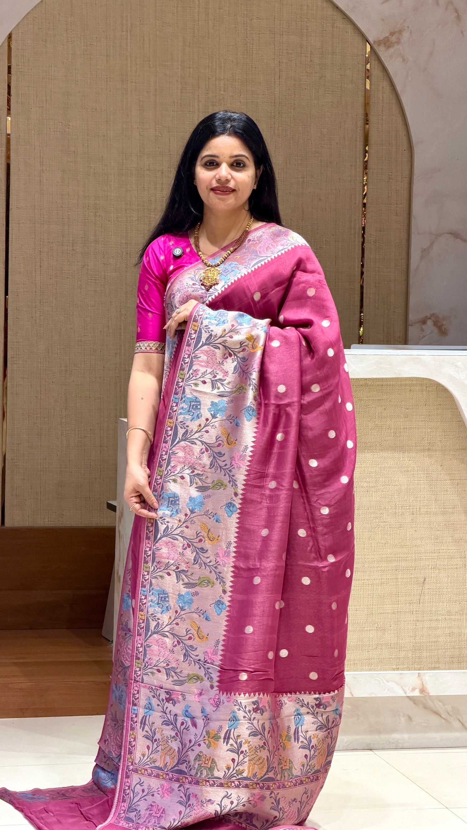 SUV2874-ONIONPINK TUSSER GEORGETTE 01