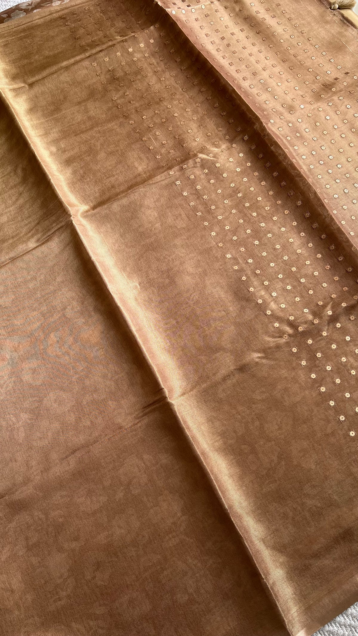 TISSUE SAREE SUV5619-CHIKKU