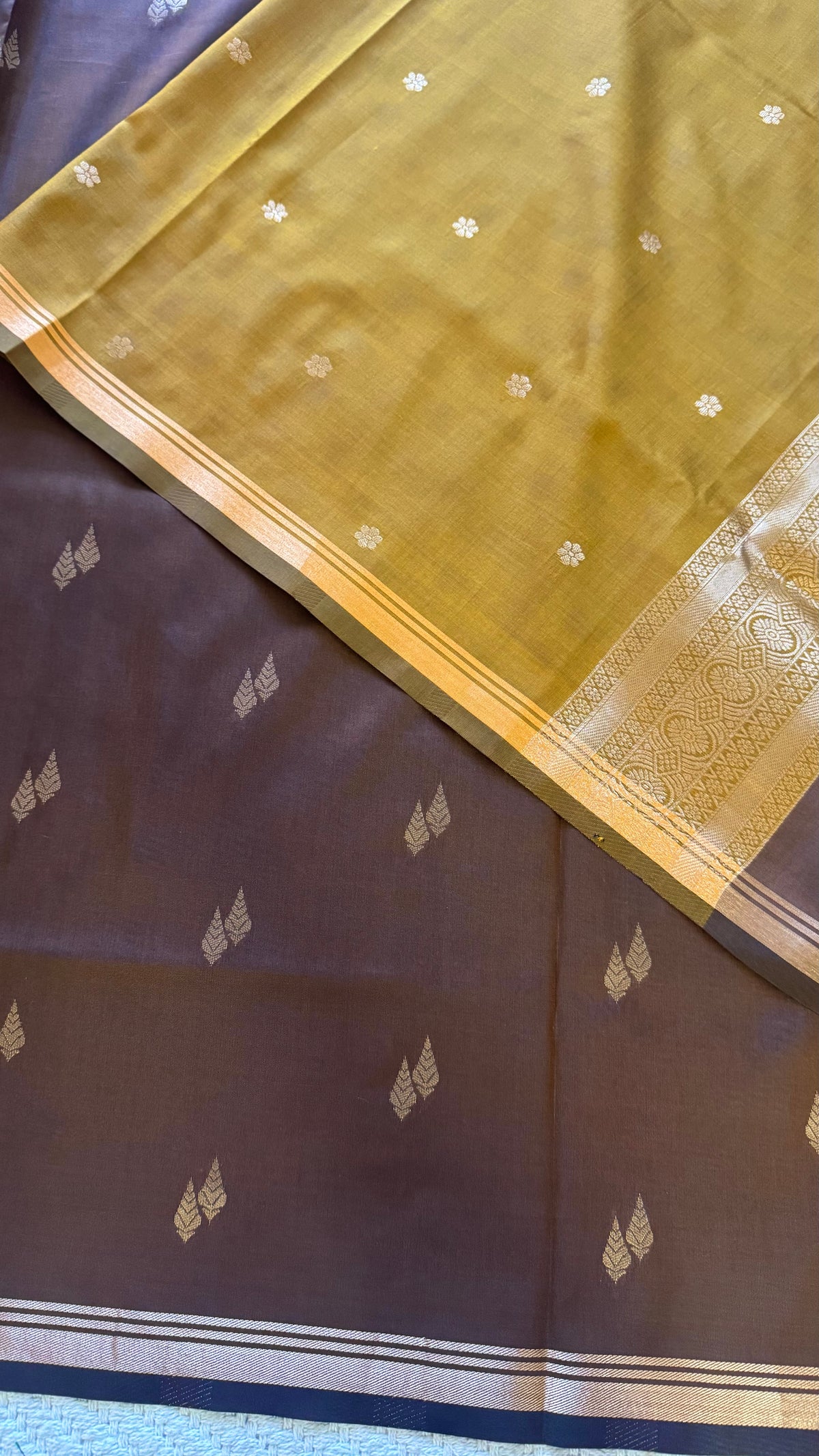 SEMI SOFT SILK SAREE SUV5923-BROWN