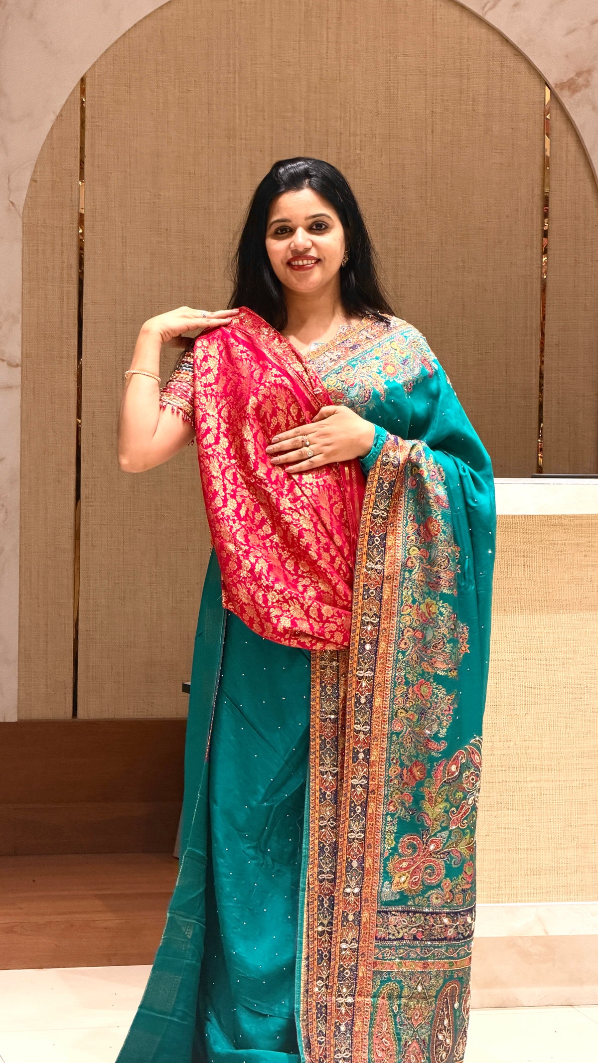 SUV4251-RAMABLUE(COCKTAIL SAREES)
