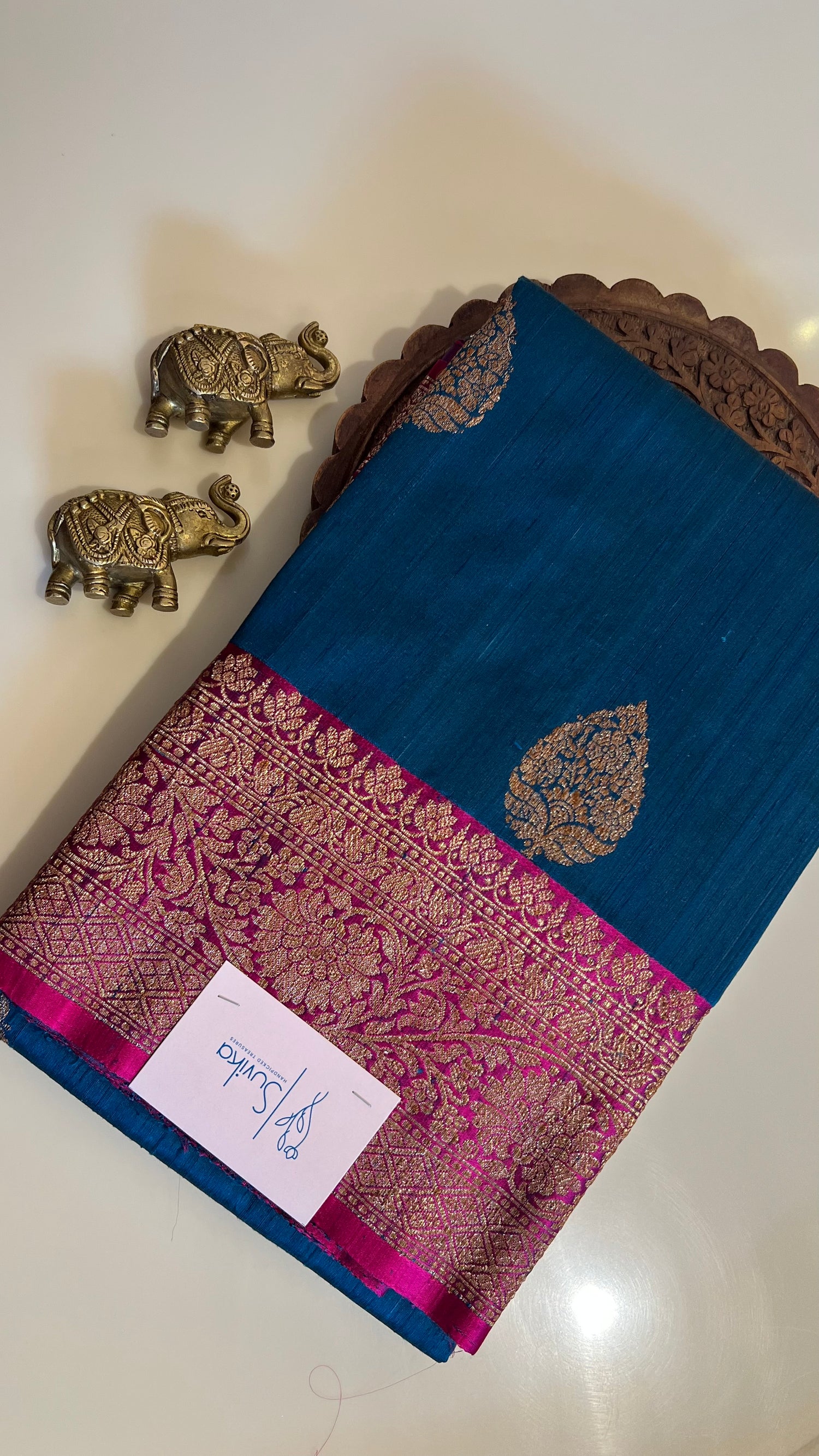 PURE DUPION SILK SAREE PSBS193-SAPHIREBLUE