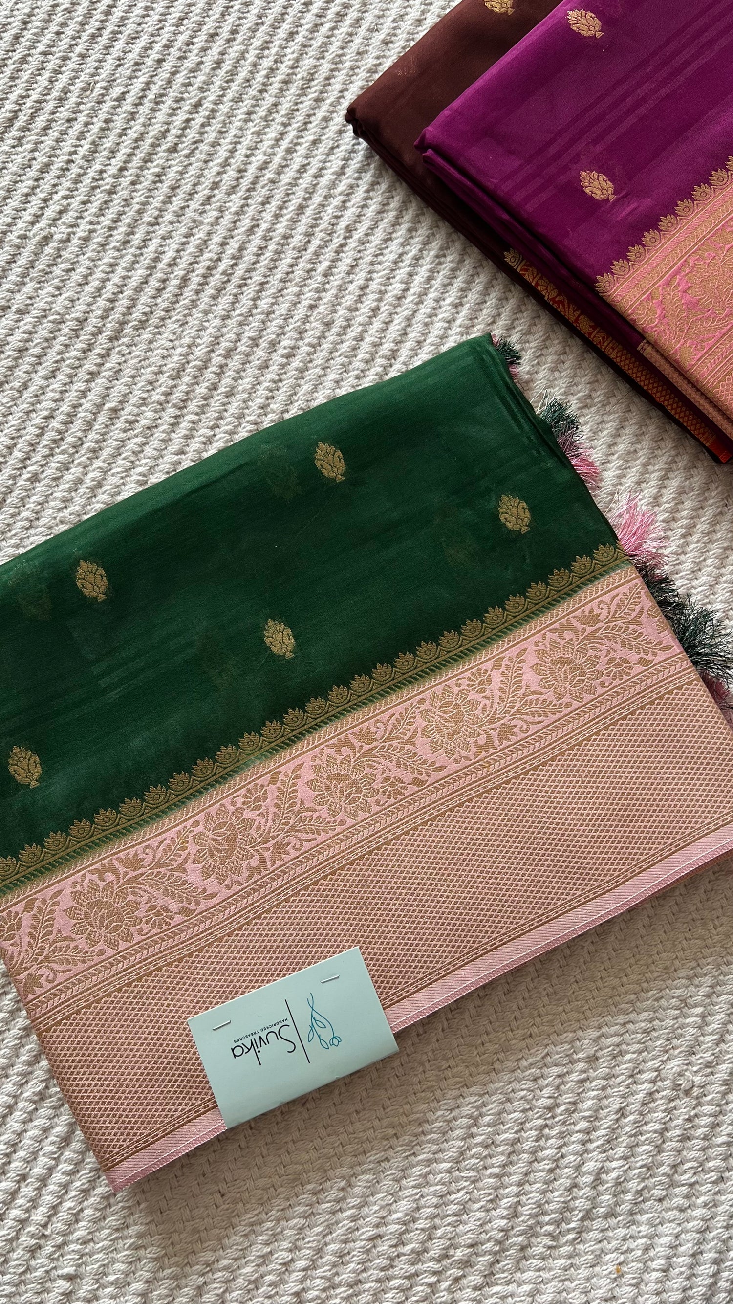 SUV4394-BOTTLEGREEN WITH BABYPINK
