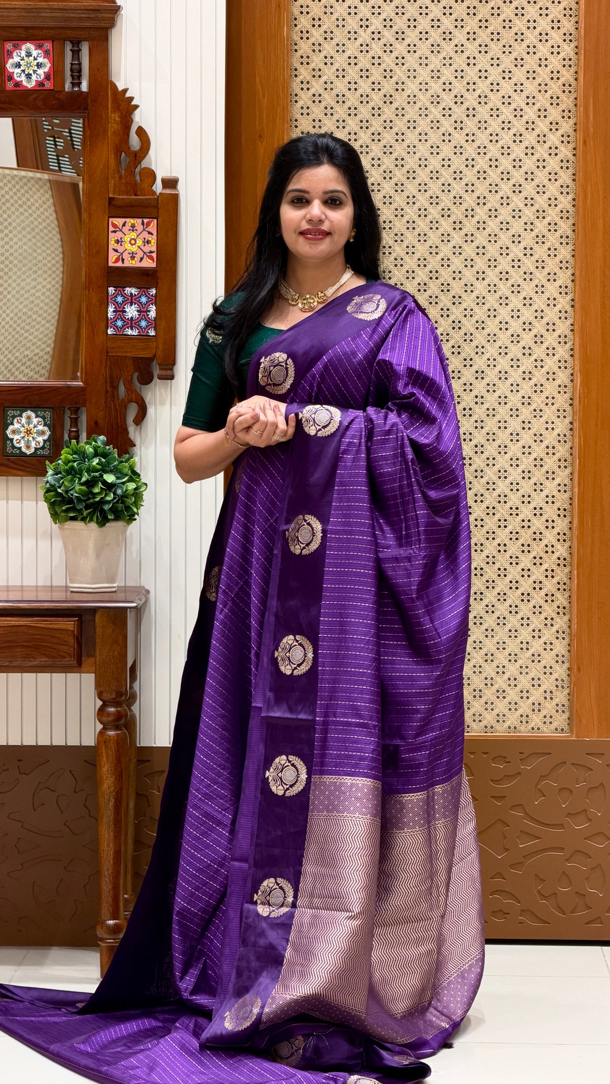 BANARASI SILK SUV5734-PURPLE