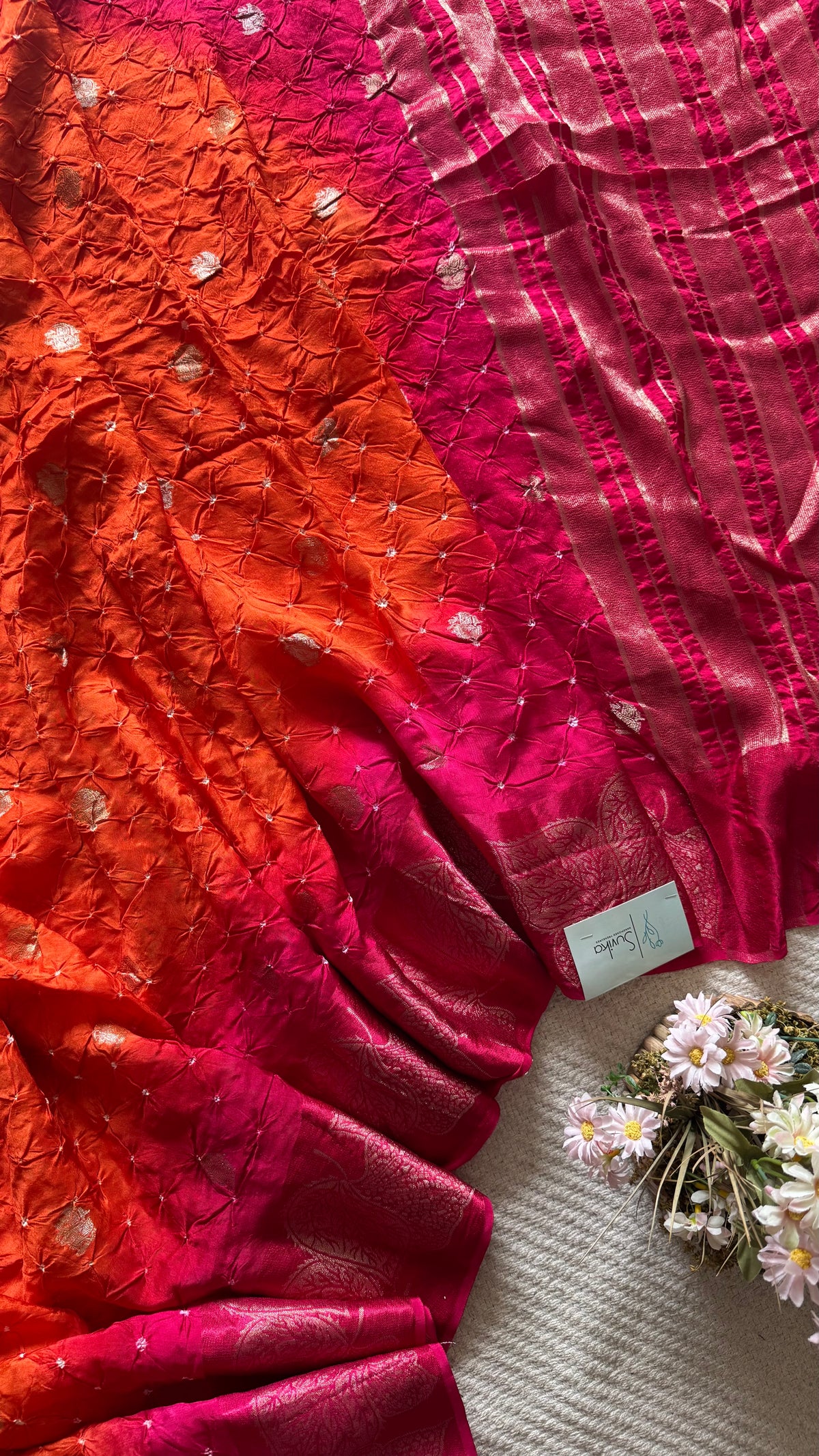 SUV5383-ORANGE WITH PINK