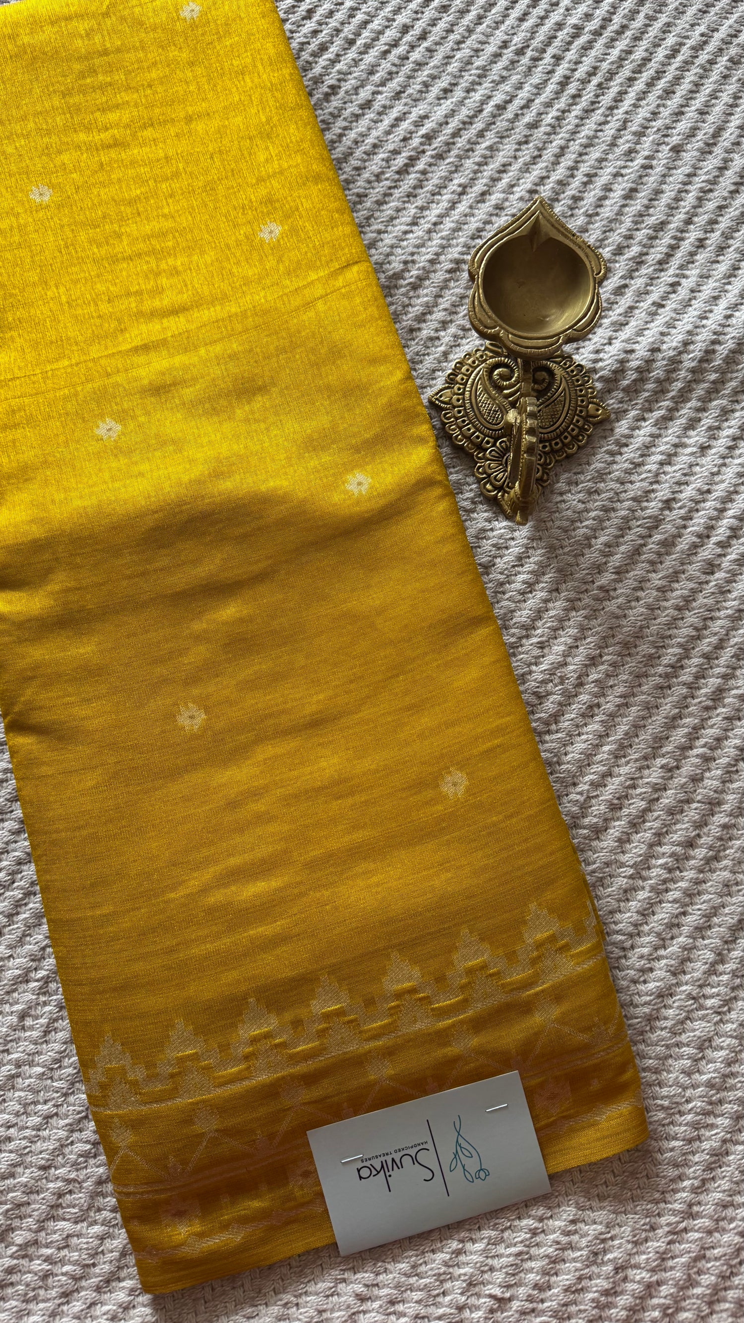TUSSER SILK SUV5671-MUSTARD
