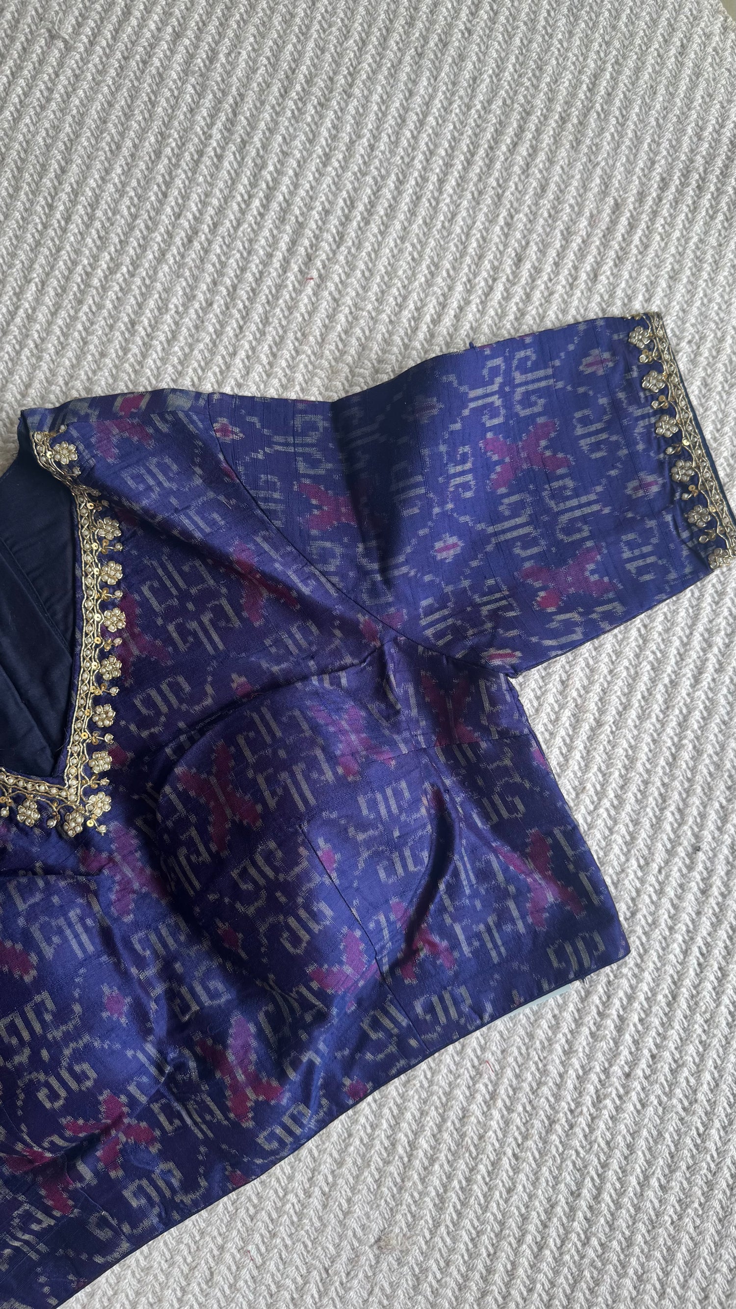 SUV4712-BLUE(ready made blouse)