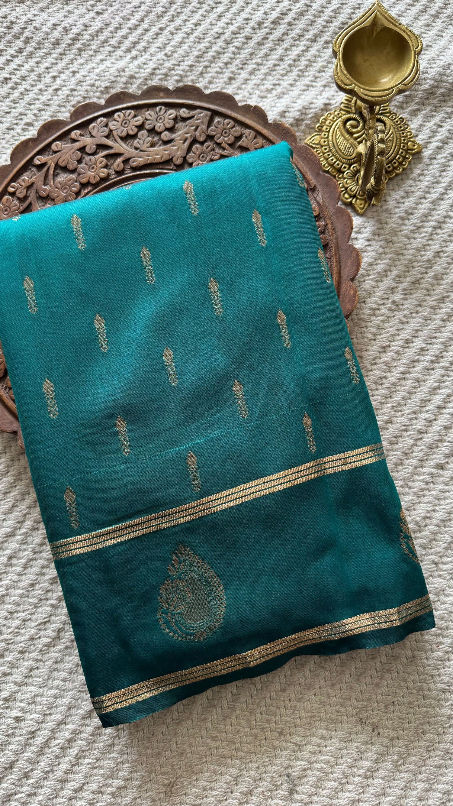 SEMI SILK SAREE SUV5650-RAMAGREEN