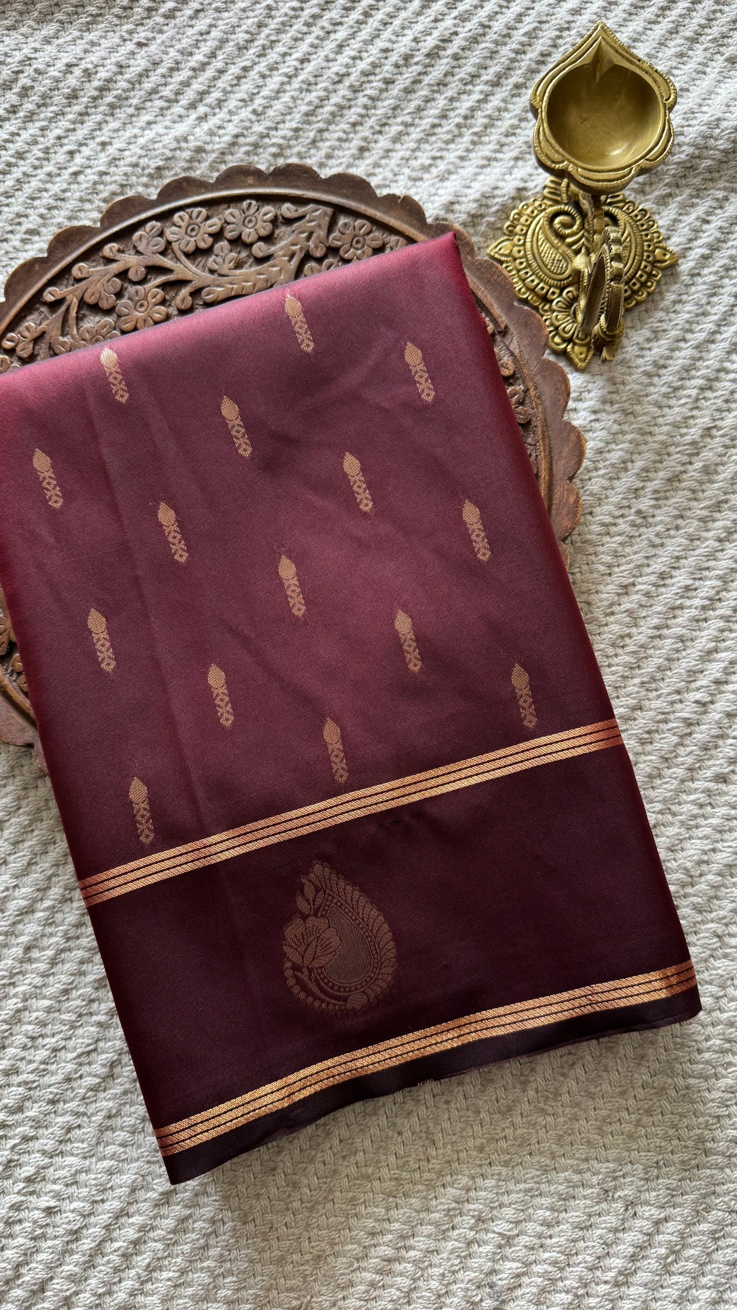 SEMI SILK SAREE SUV5650-WINE