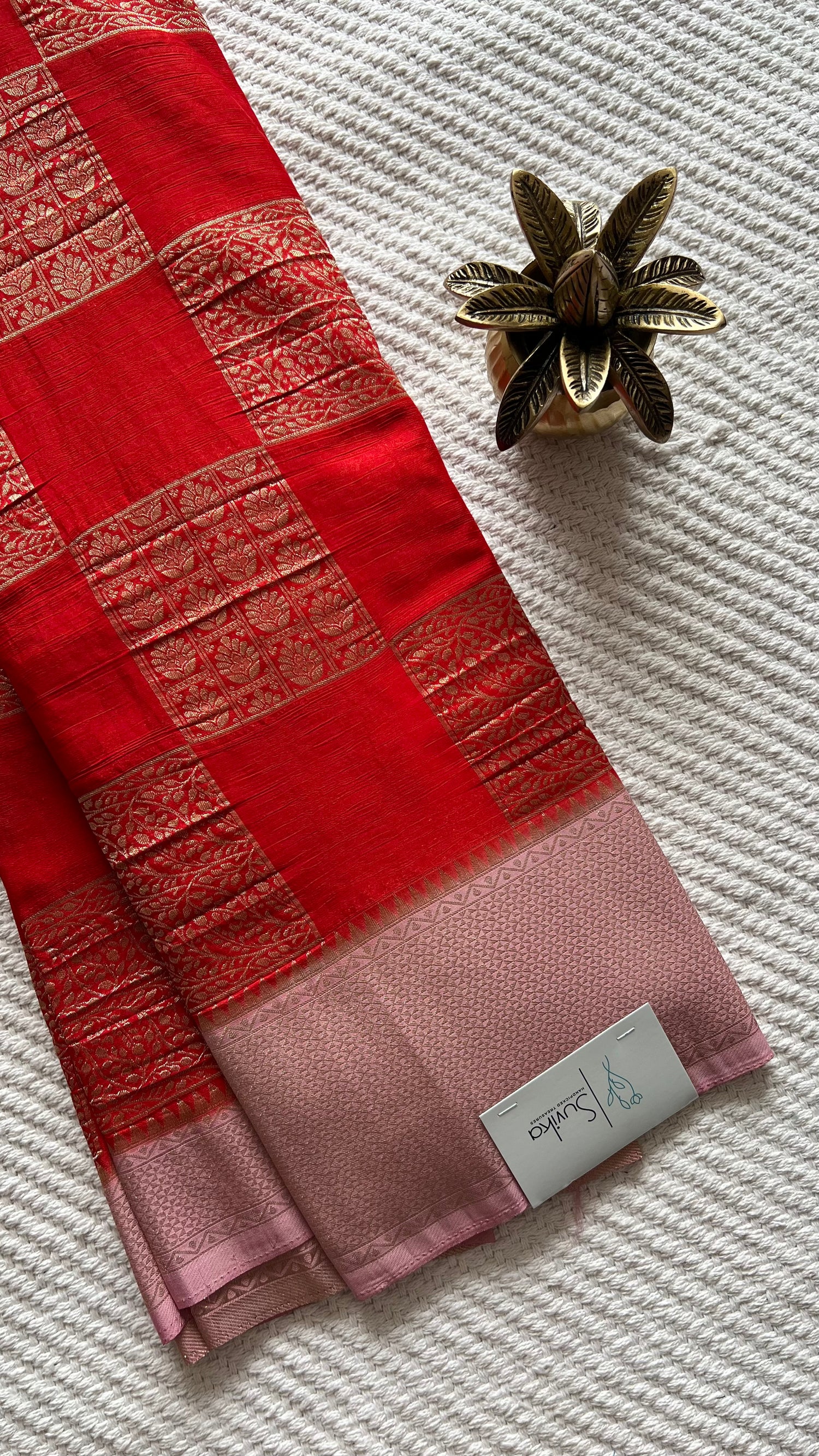 SUV4103-RED WITH BABYPINK