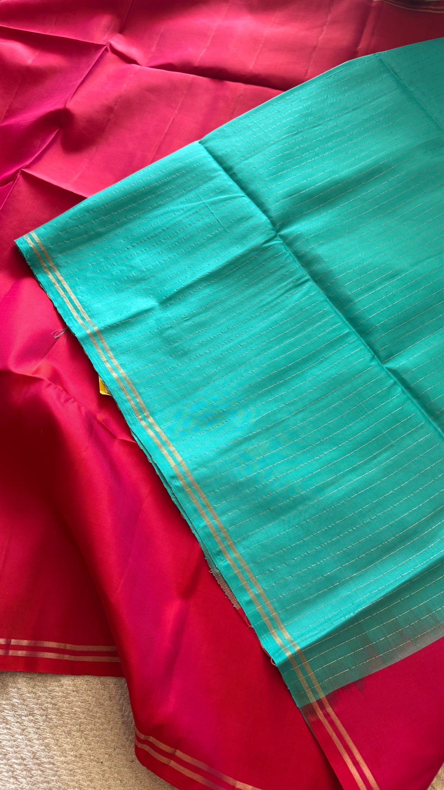 PSUV125 - RAMABLUE WITH PINK PURE SOFT SILK SAREE
