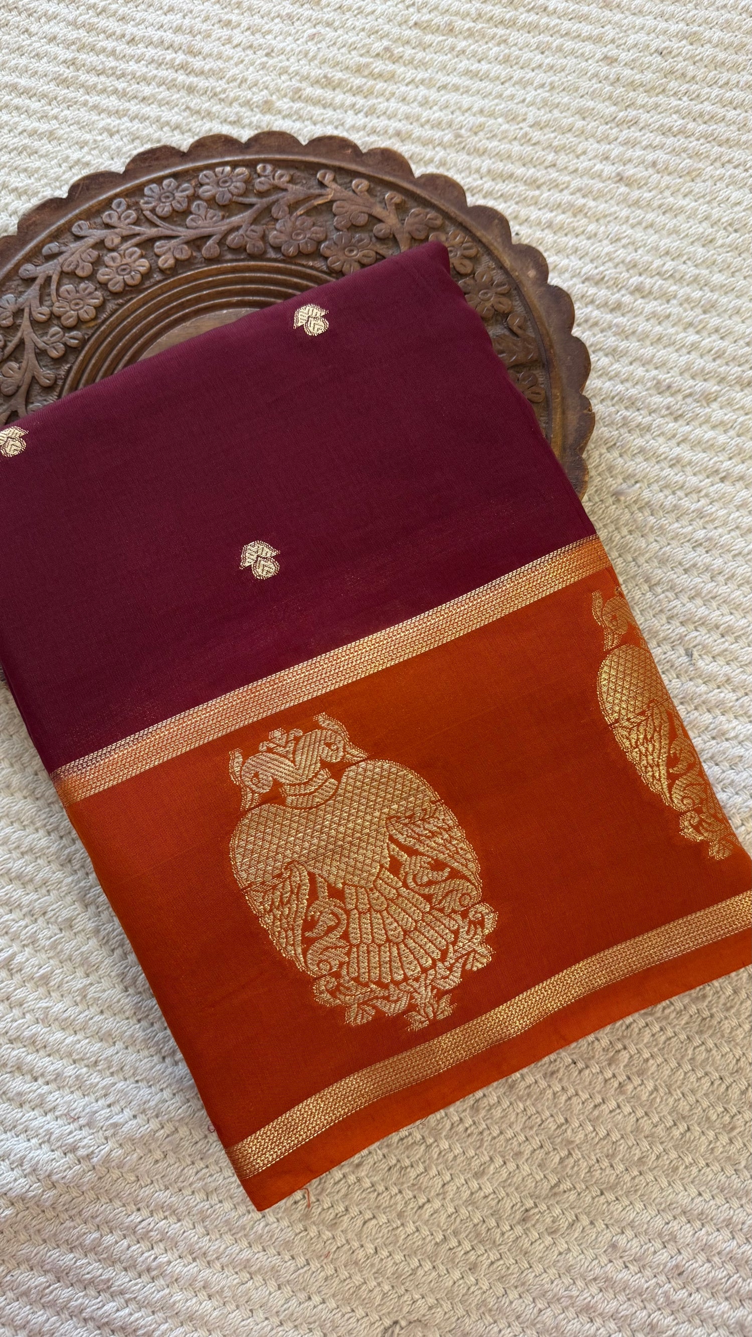 SUV4797-COFFEEBROWN WITH ORANGE