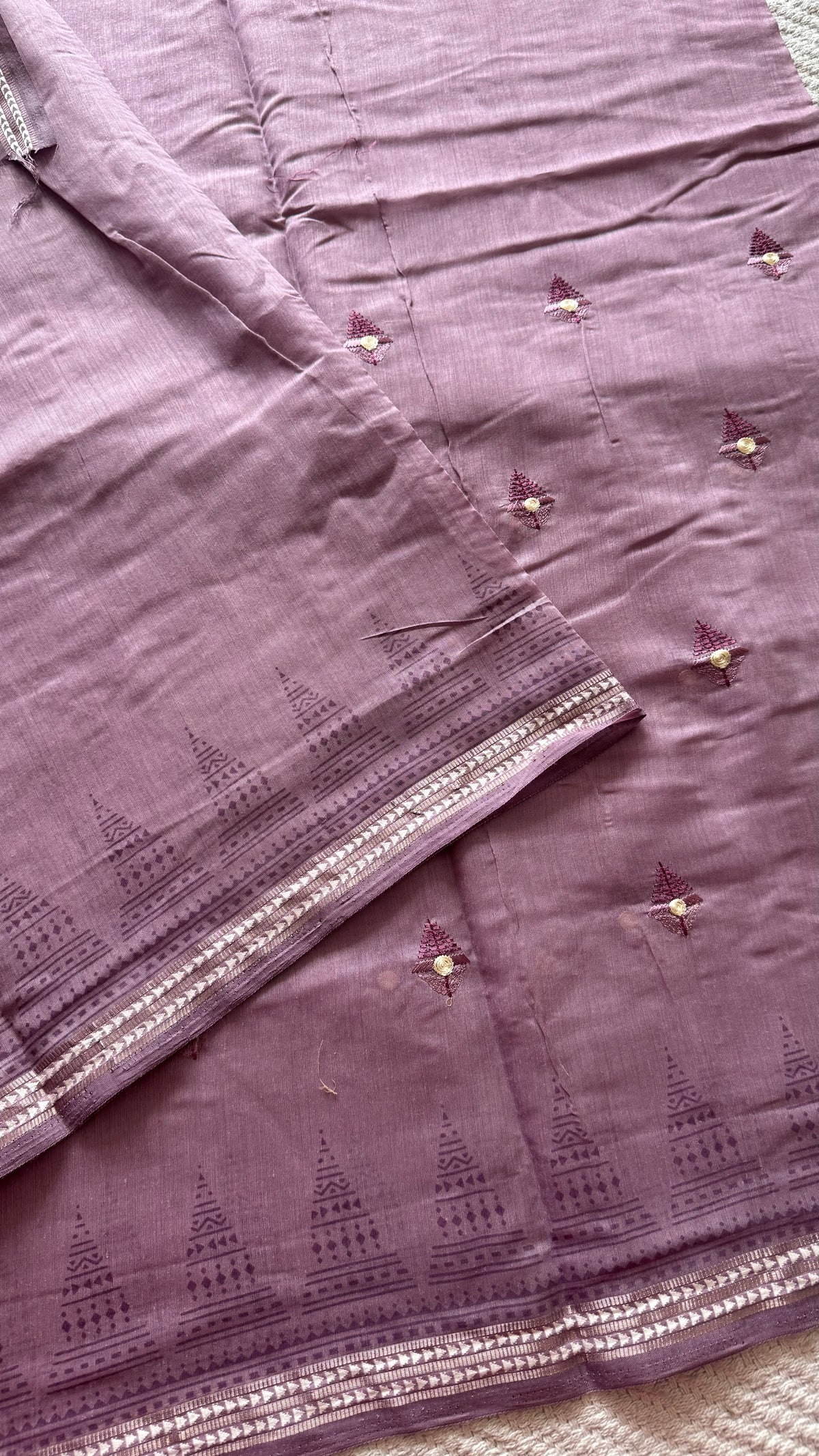 TUSSER SILK SUV5533-LAVENDER