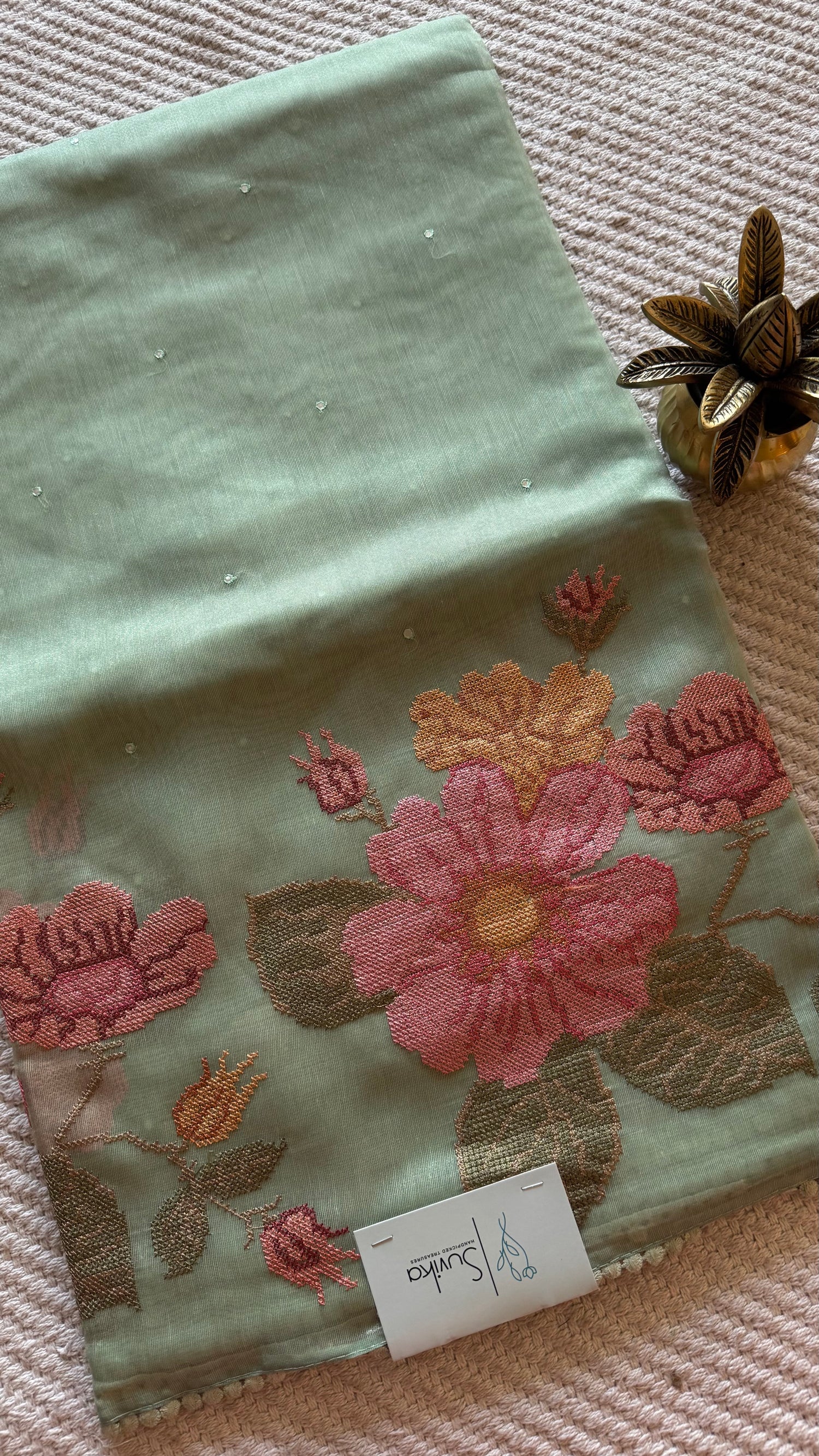 LINEN TISSUE SUV5153-SEAGREEN