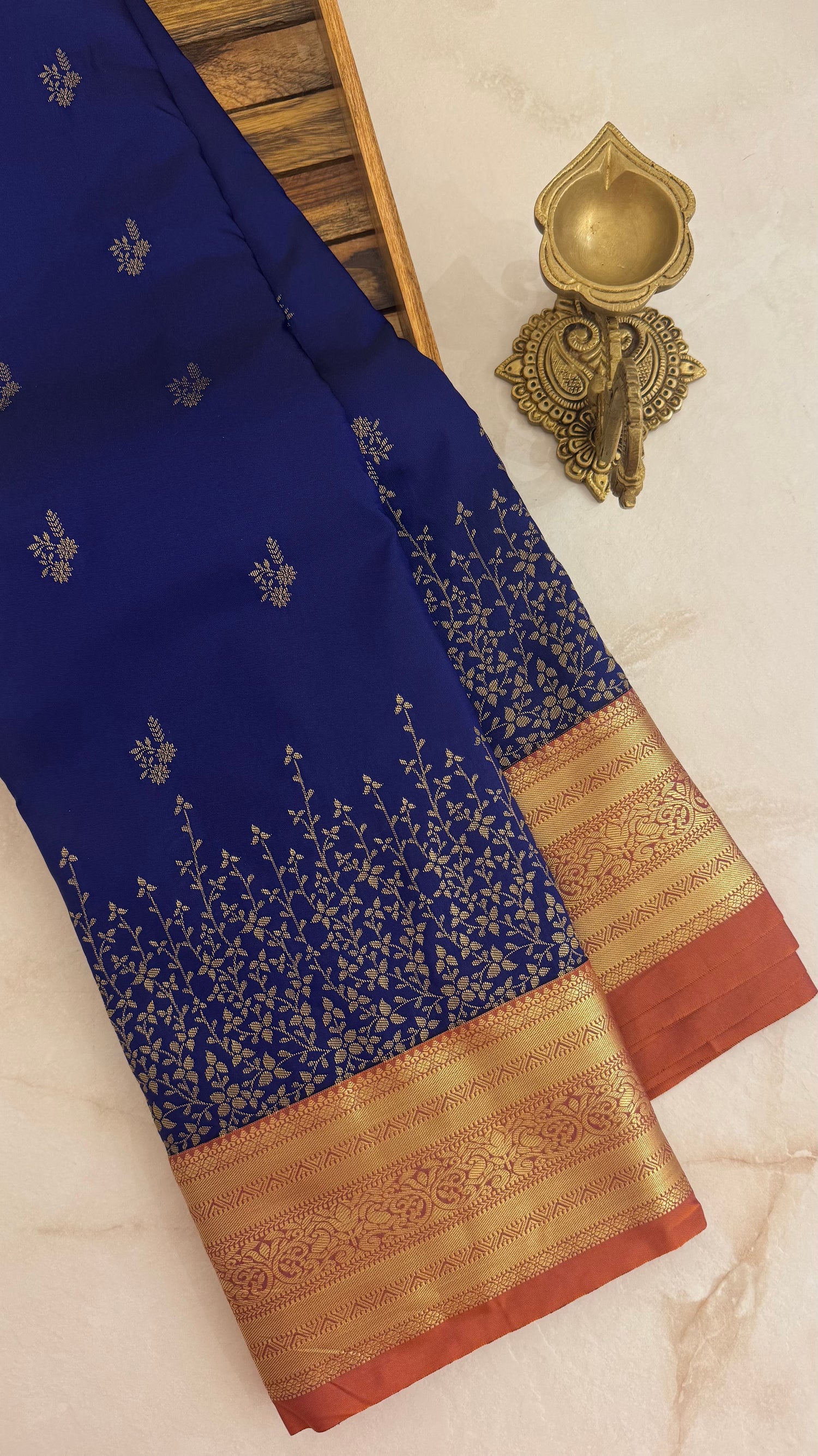 KANJIVARAM SILK SAREE SUV5616-BLUE