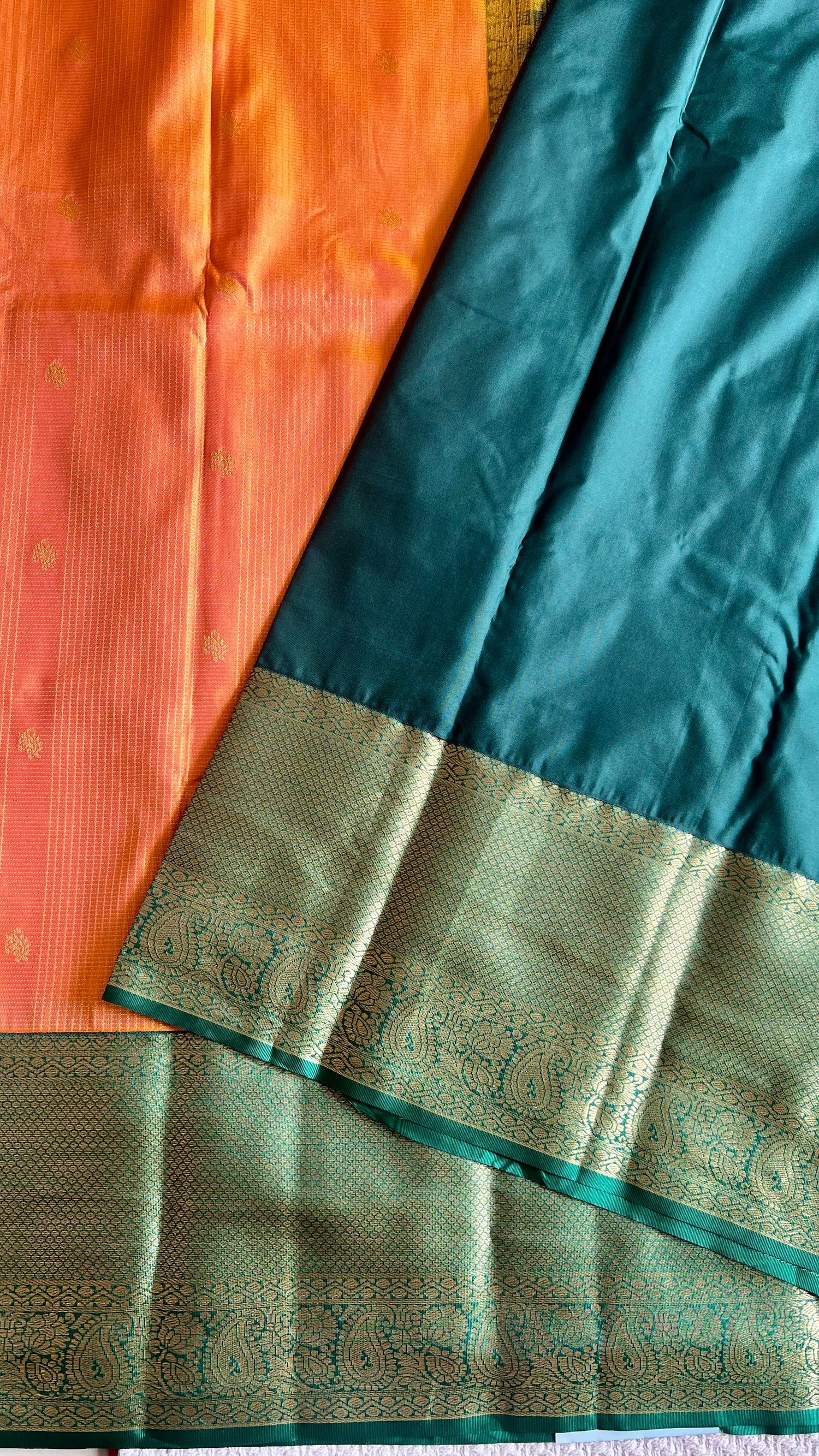 KANJIVARAM SILK SAREE SUV5611-ORANGE