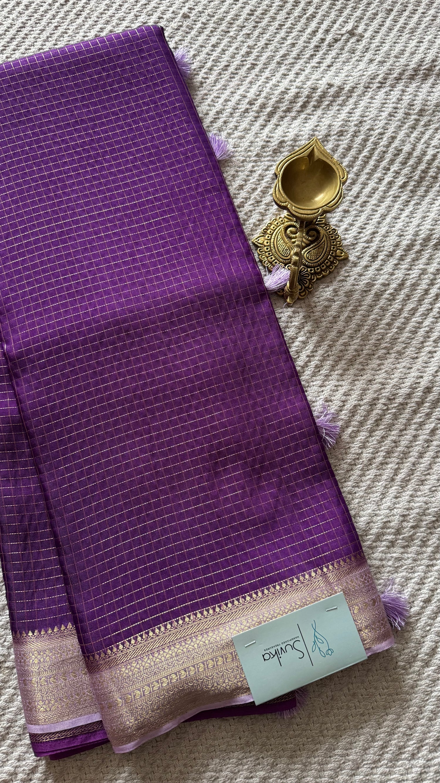CREPE SILK SAREE SUV5477-PURPLE
