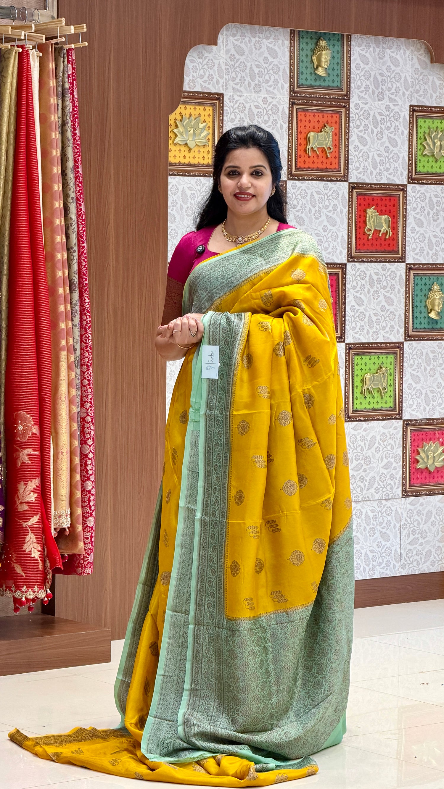 CREPE SILK SUV5695-MUSTARD