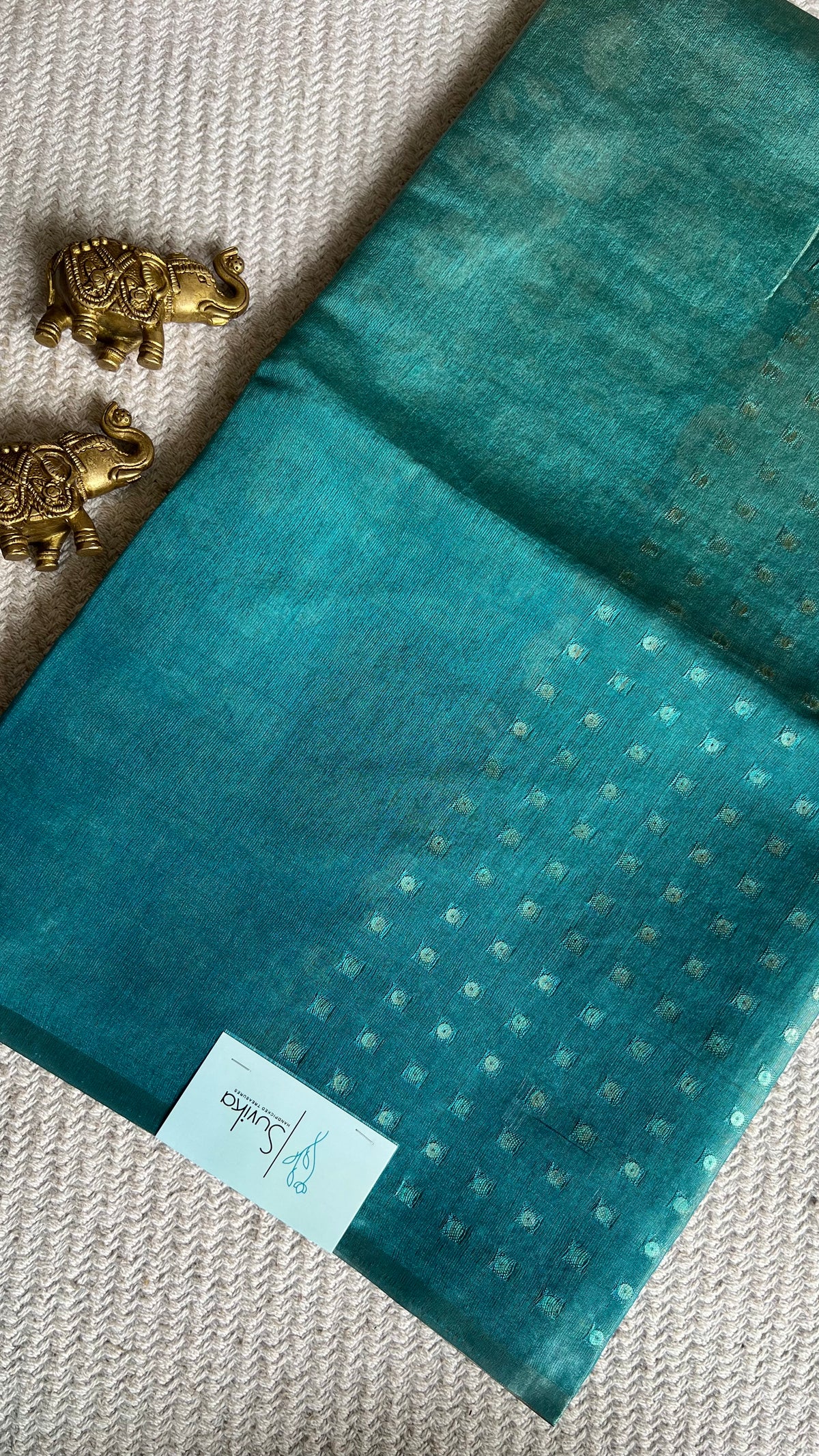 TISSUE SAREE SUV5619-SEAGREEN