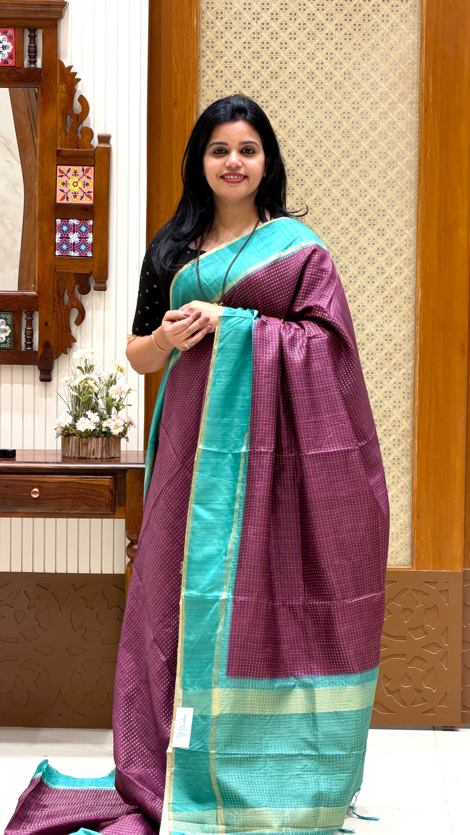 SUV4425-MAGENTA WITH SEAGREEN