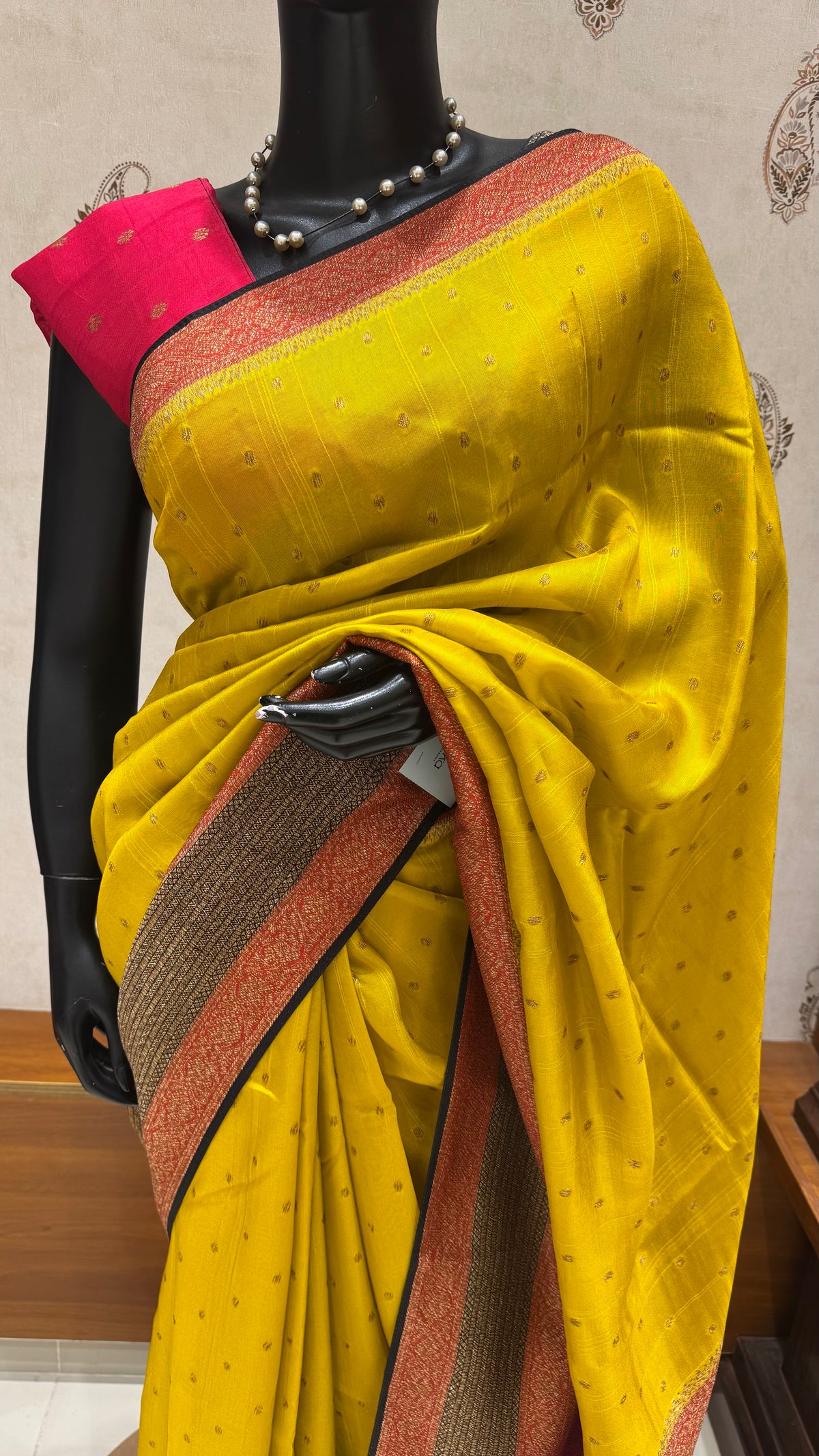 BANARASI DUPION SILK SUV5723-YELLOW