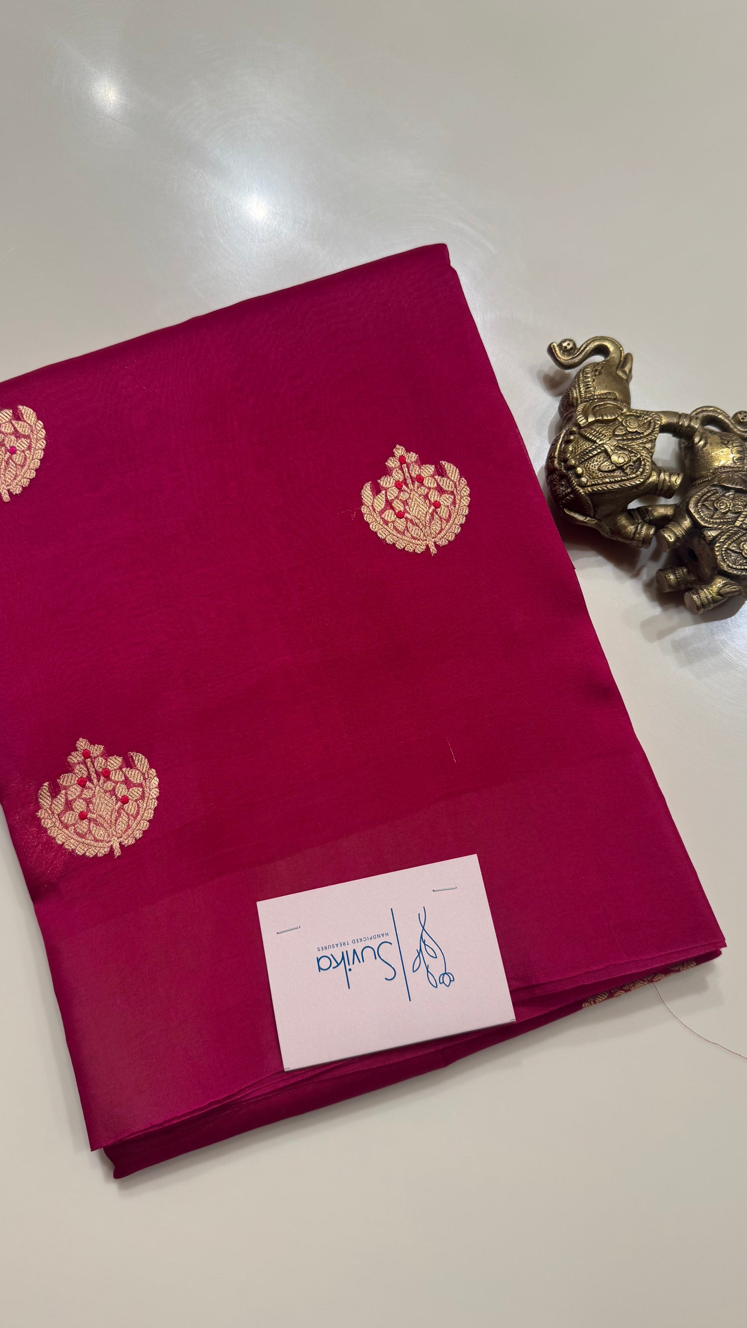 PURE KORA ORGANZA SILK SAREE PSBS204-PINK