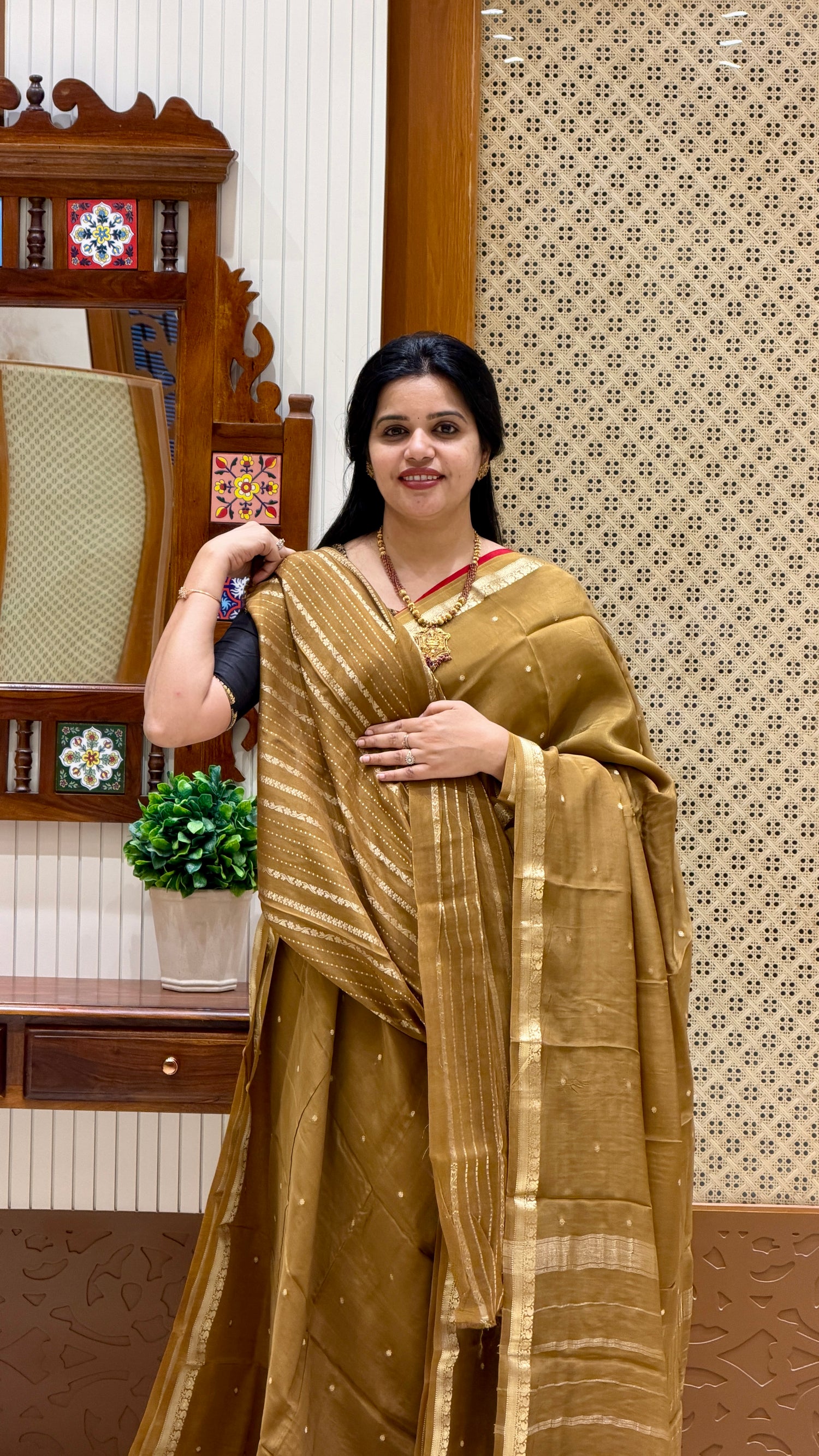 PREMIUM MYSORE SILK SAREE SUV5279-MEHENDIGREEN