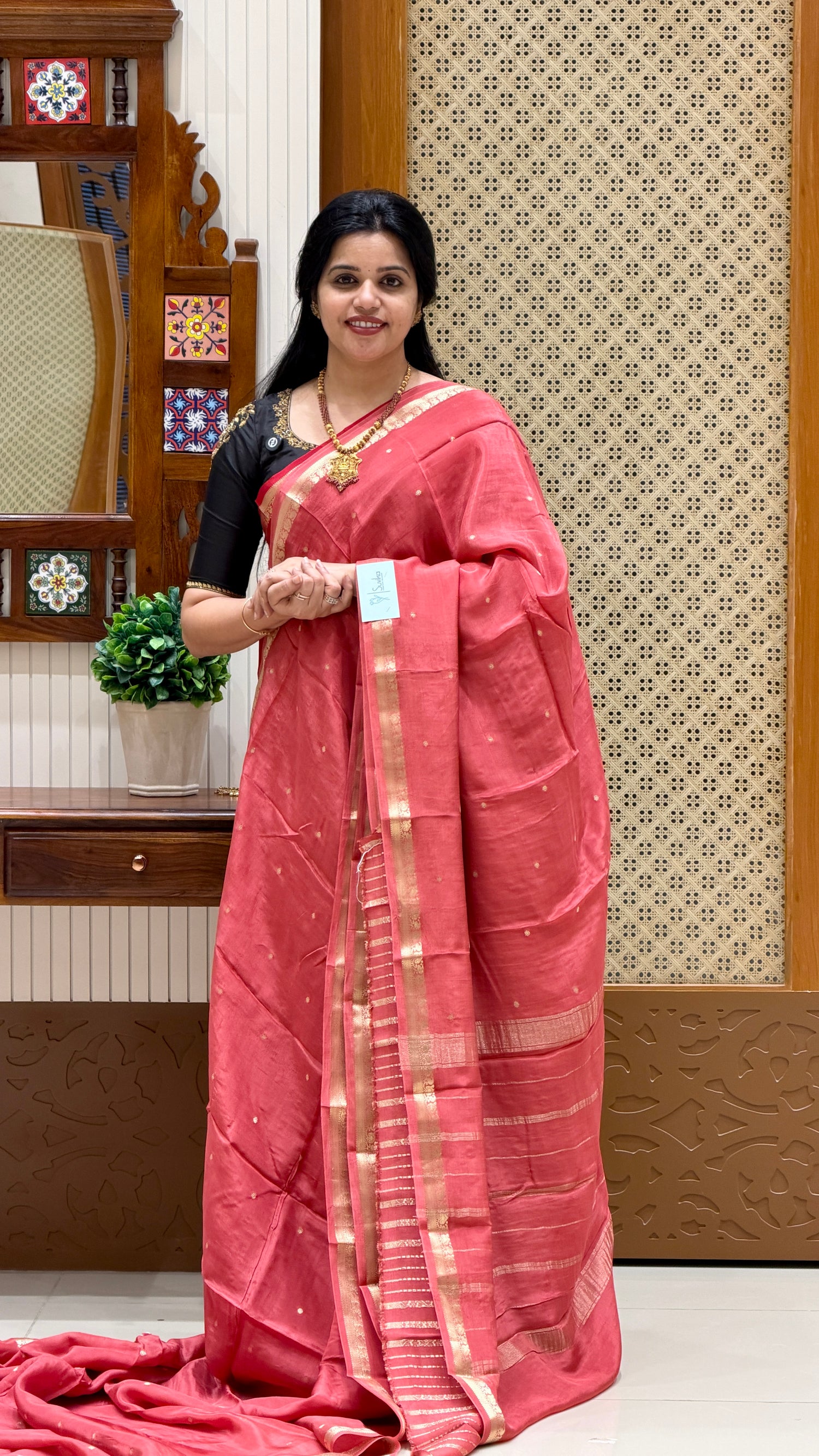 PREMIUM MYSORE SILK SAREE SUV5279-COPPER