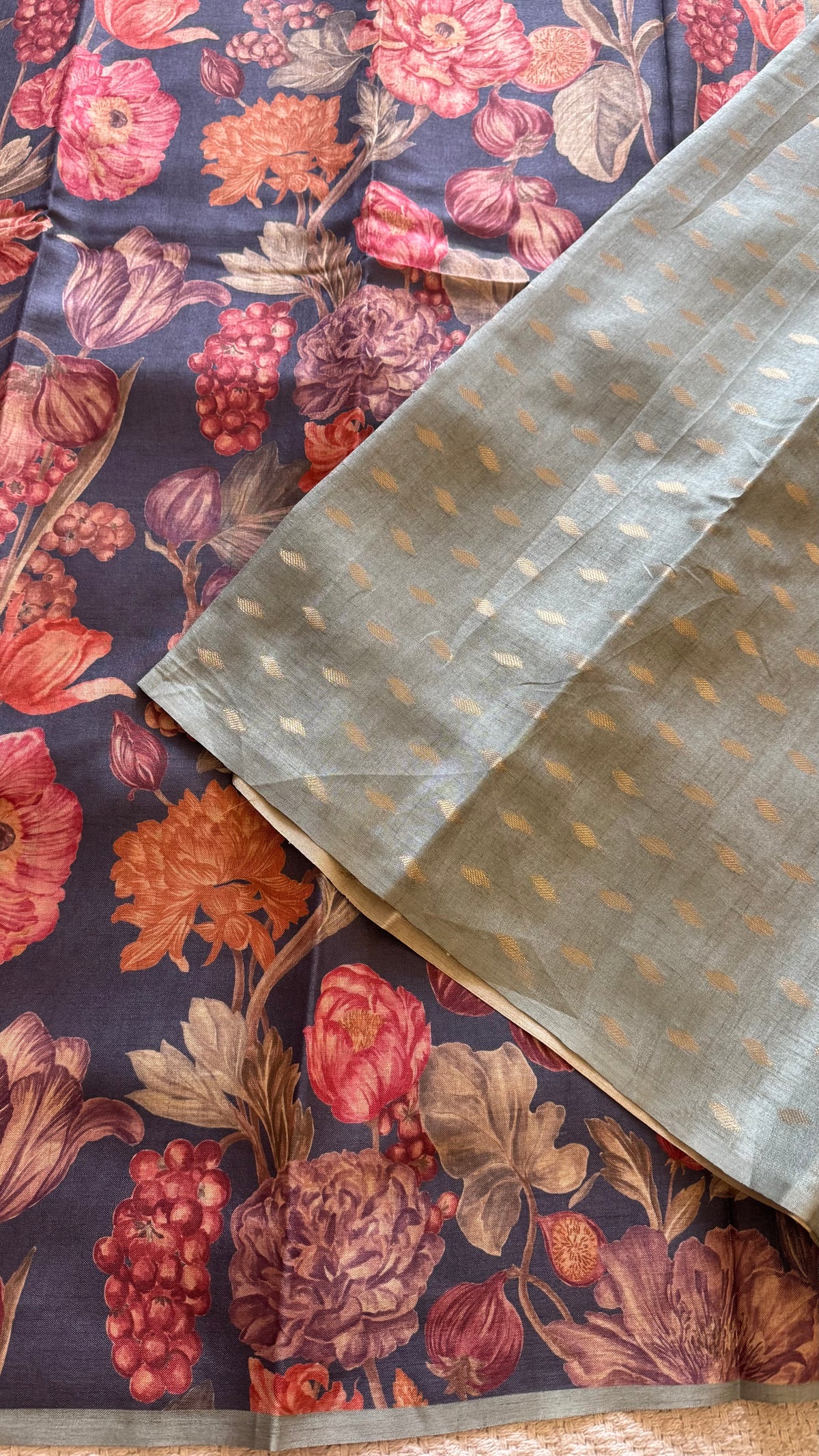 TUSSER SILK SUV5445-BLUE
