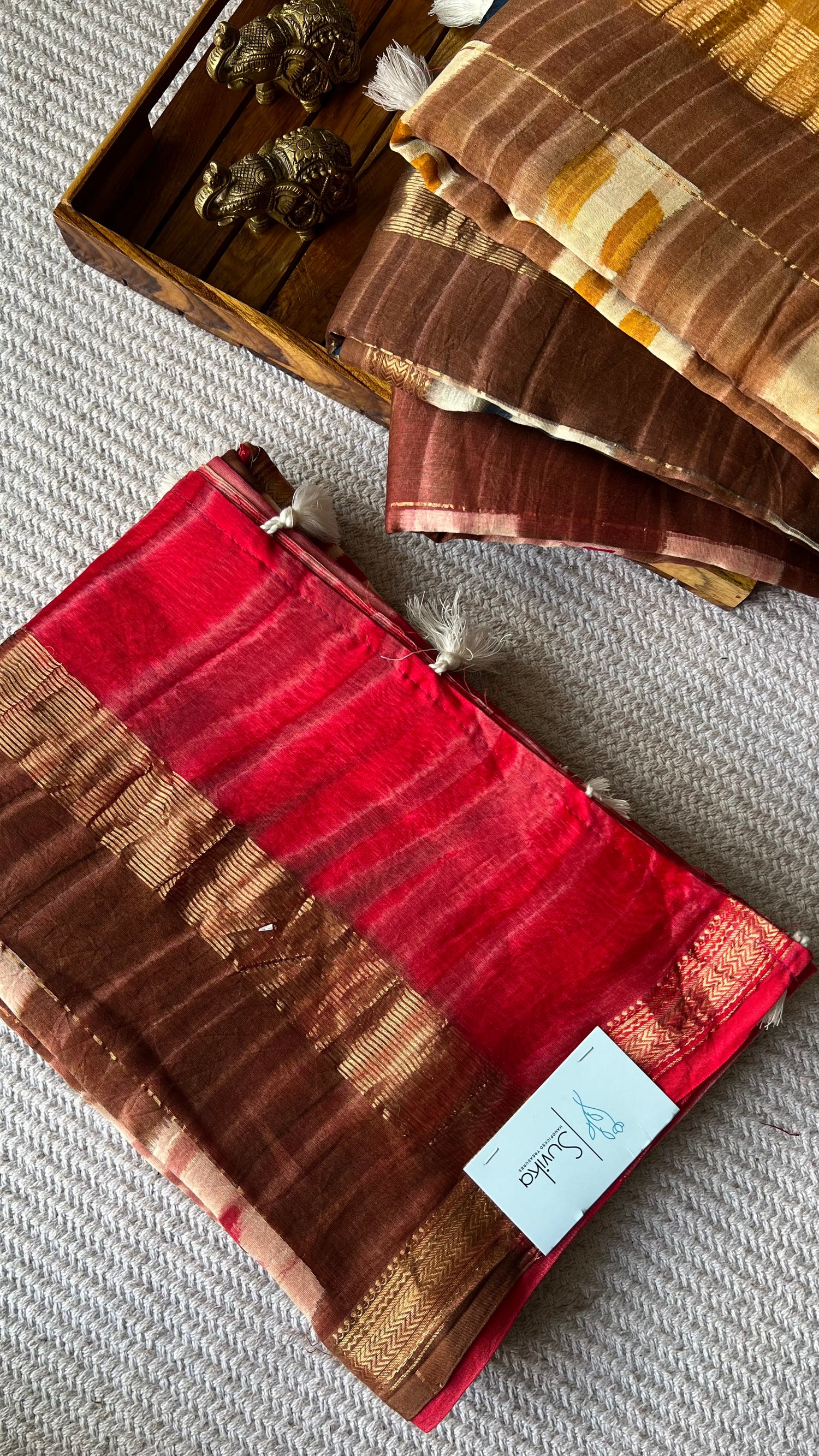 MAHESHWARI SILK COTTON SUV4947-RED