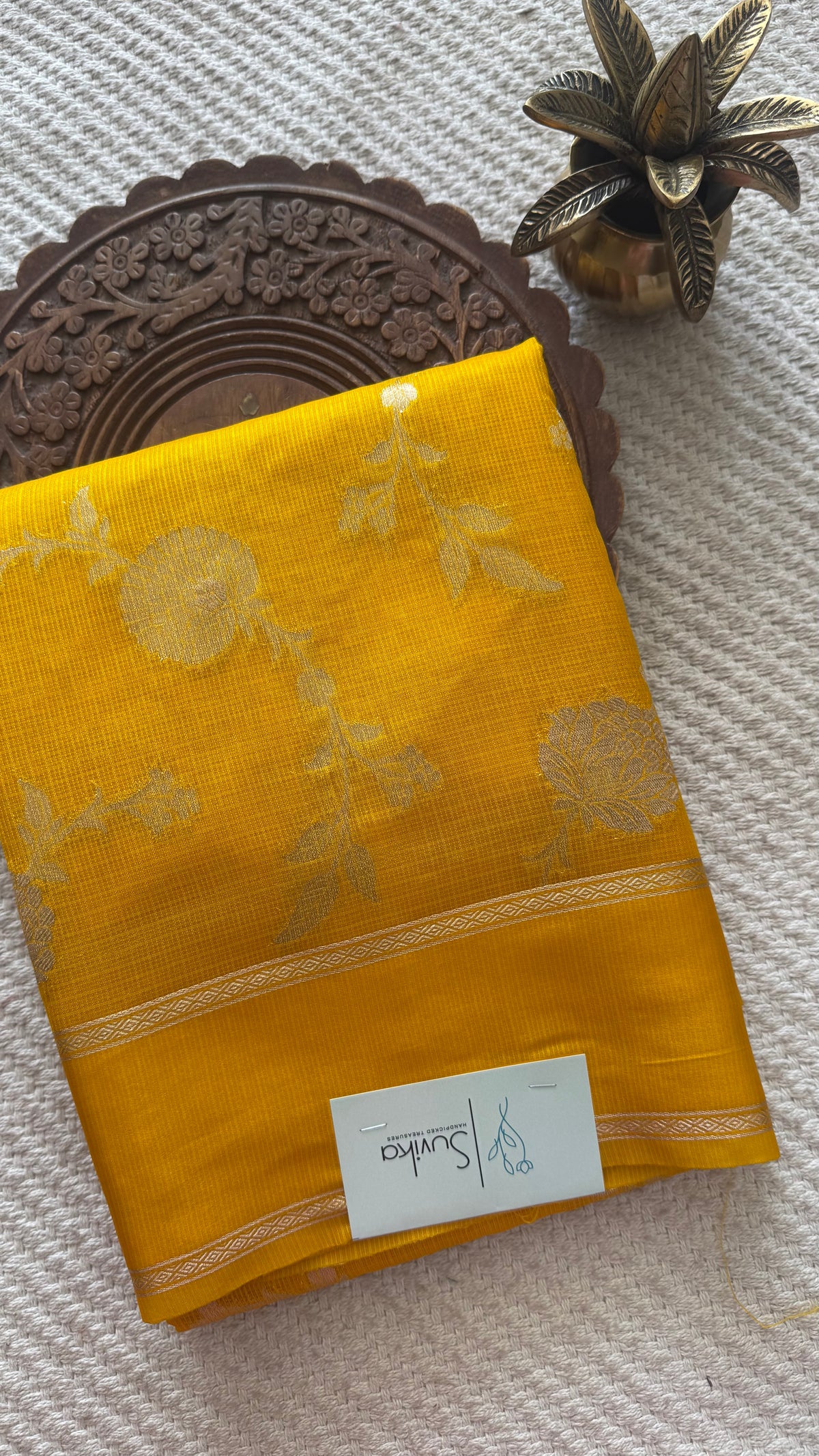 KOTA SILK SAREE SUV5889-MUSTARD