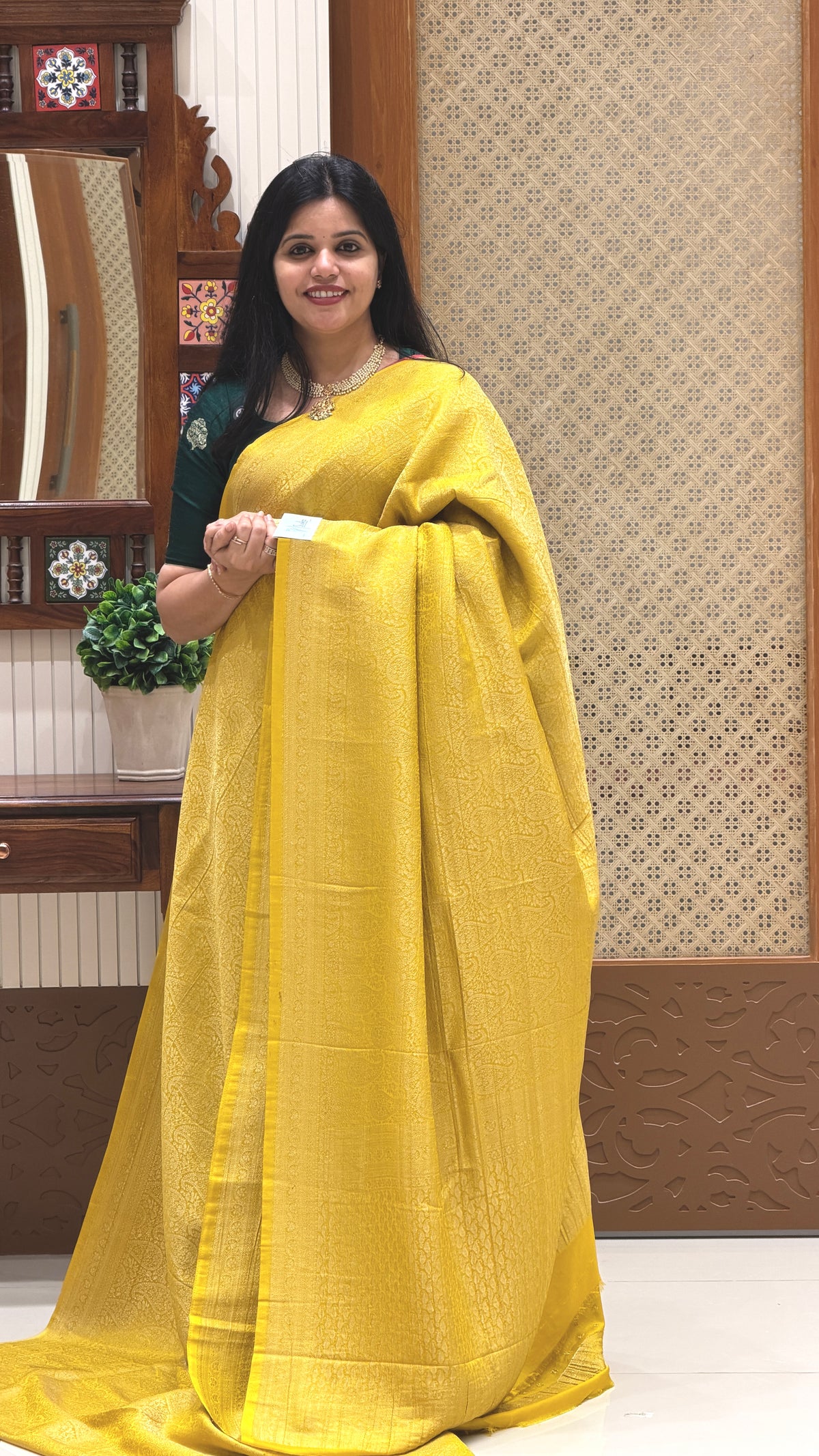 CRUSH GEORGETTE SUV5782-YELLOW