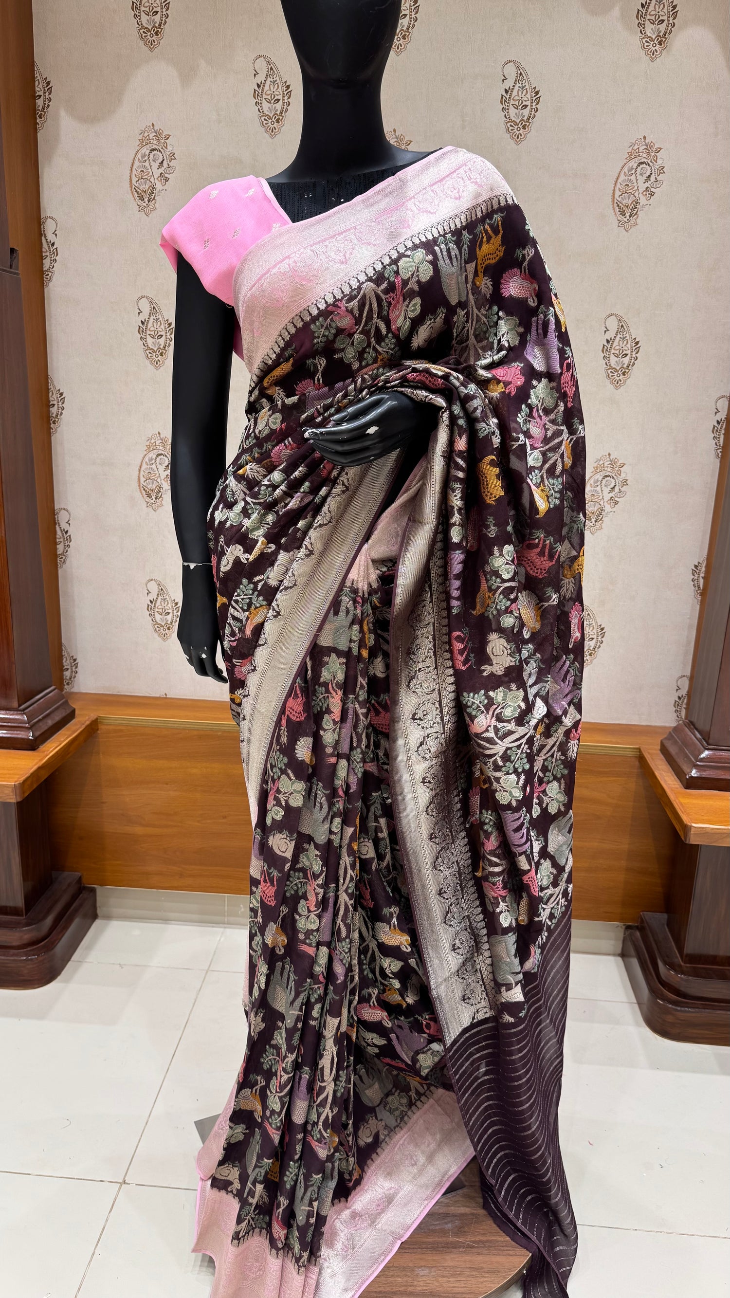 SUV5157-WINE WITH PINK